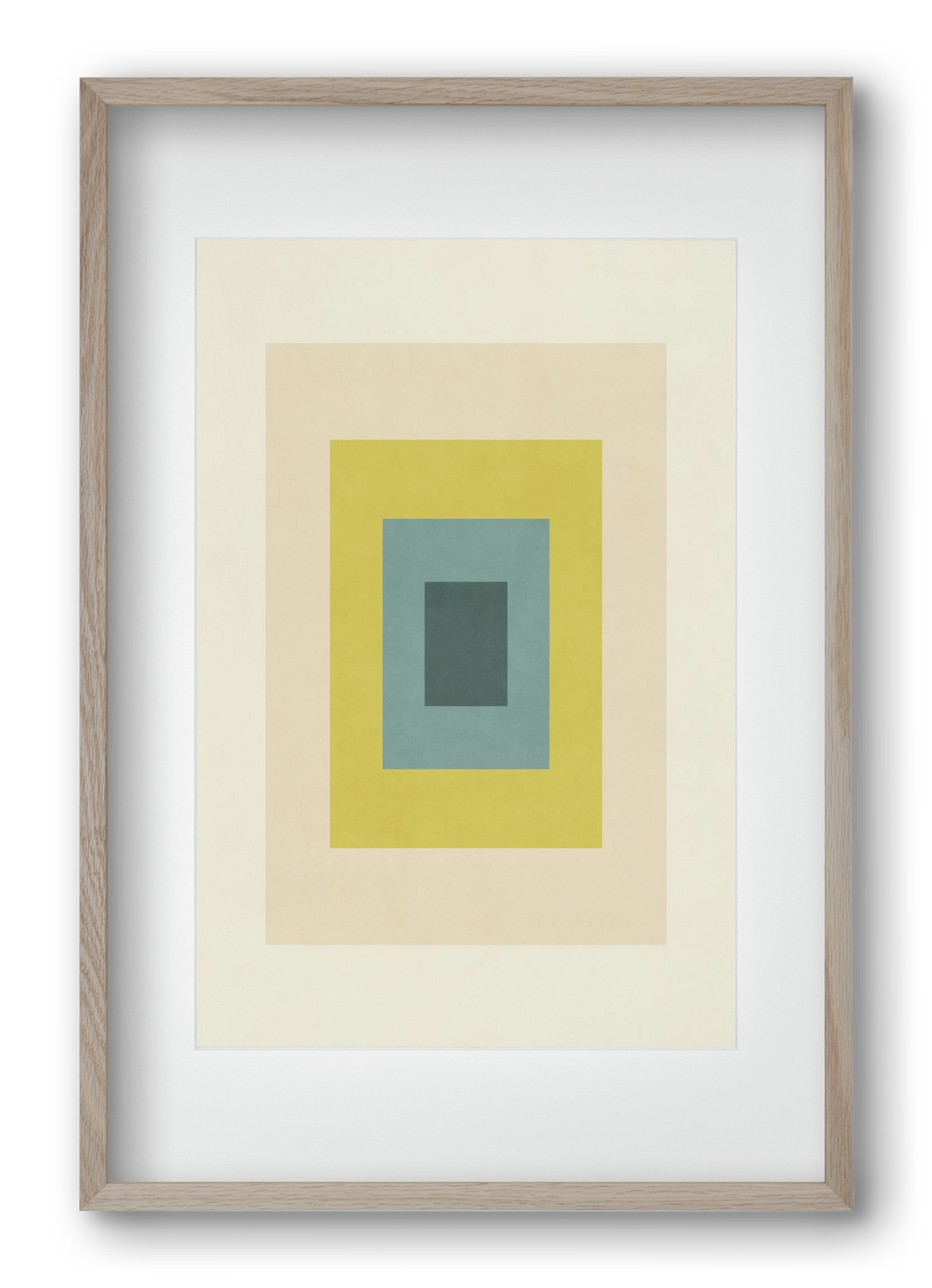 Rectangular Composition 08, 40x60 cm (30x45 cm), Tölgy keret, paszpartuval