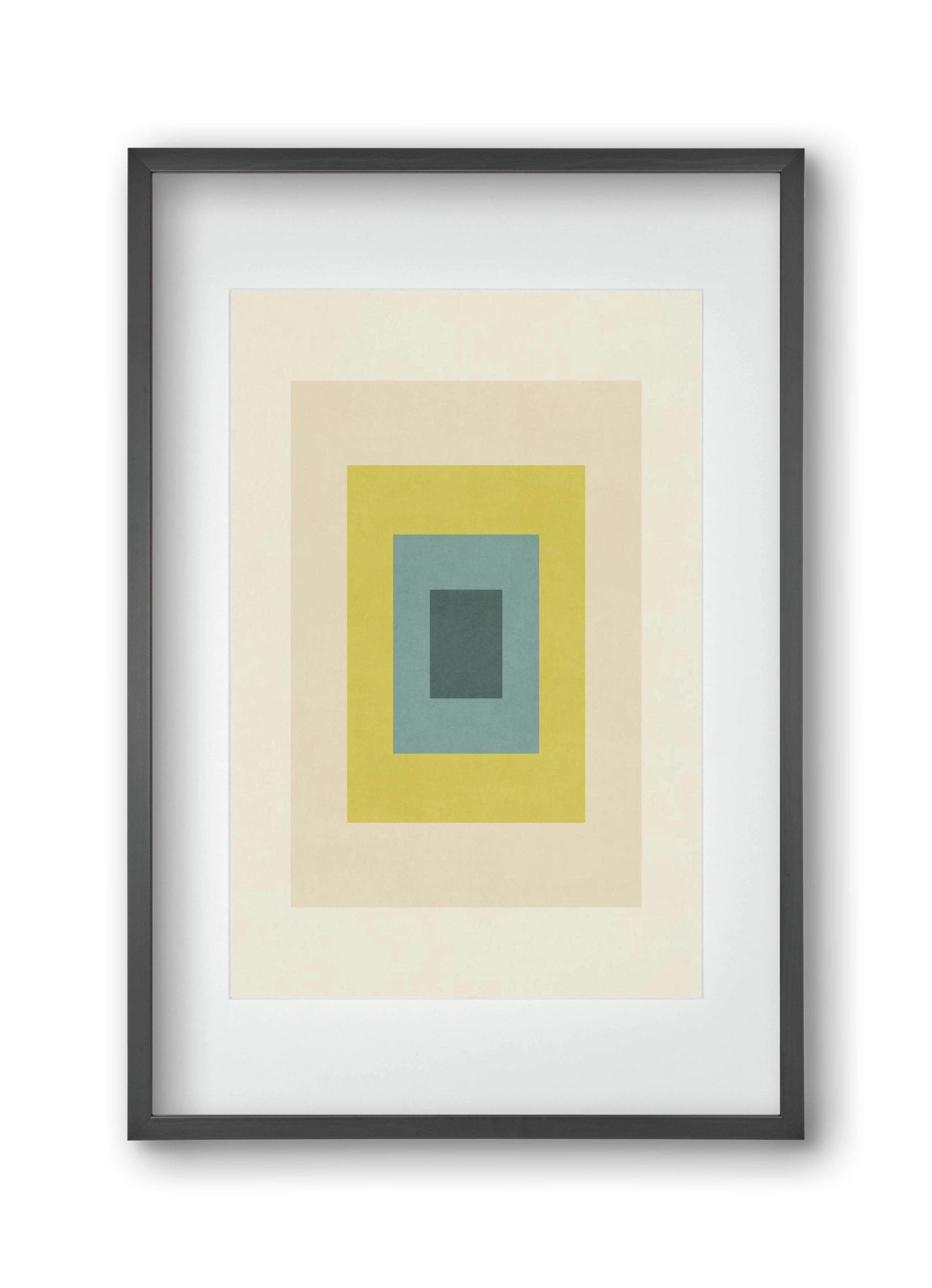 Rectangular Composition 08, 30x45 cm (20x30 cm), Fekete keret, paszpartuval