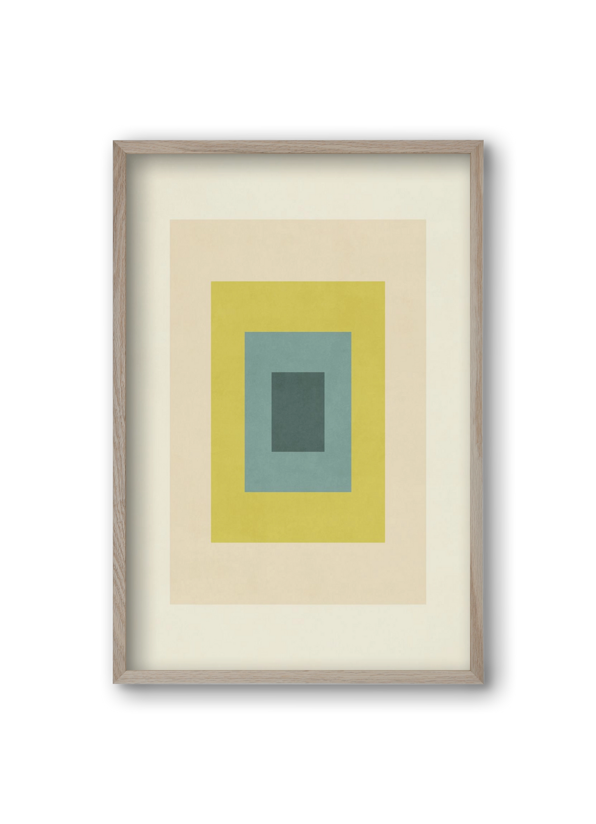 Rectangular Composition 08, 20x30 cm (20x30 cm), Tölgy keret