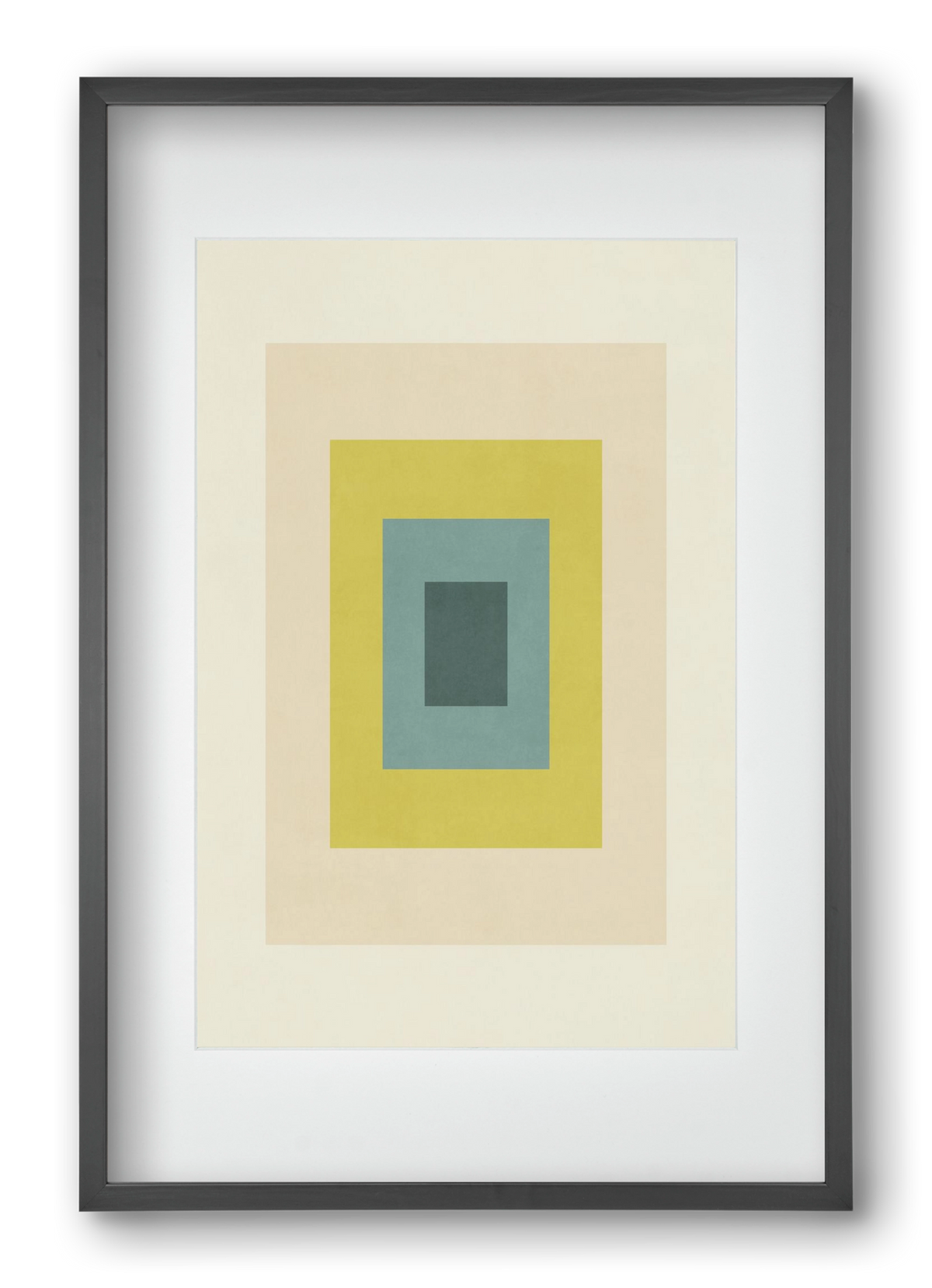 Rectangular Composition 08, 40x60 cm (30x45 cm), Fekete keret, paszpartuval