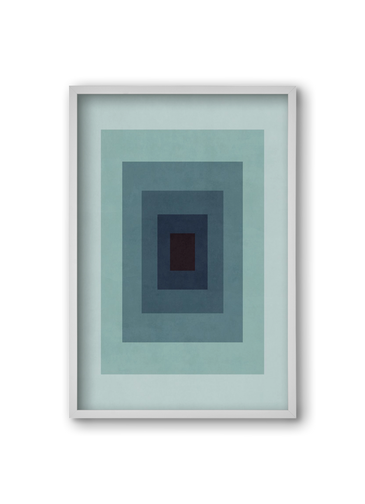 Rectangular Composition 09, 20x30 cm (20x30 cm), Fehér keret