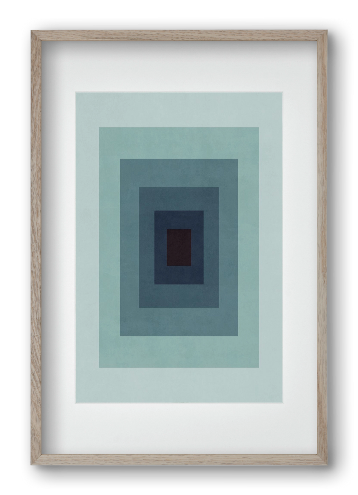 Rectangular Composition 09, 40x60 cm (30x45 cm), Tölgy keret, paszpartuval