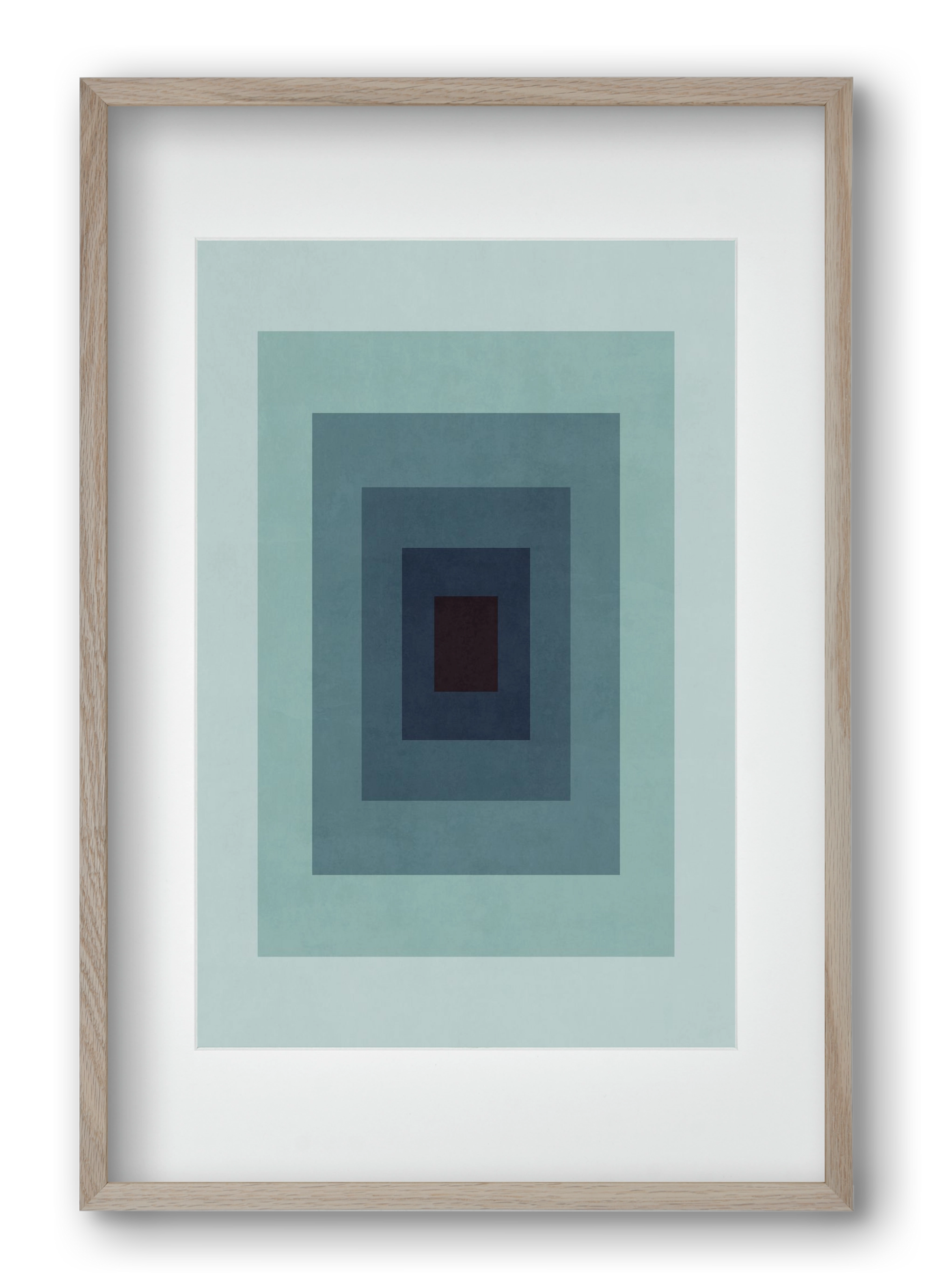 Rectangular Composition 09, 40x60 cm (30x45 cm), Tölgy keret, paszpartuval