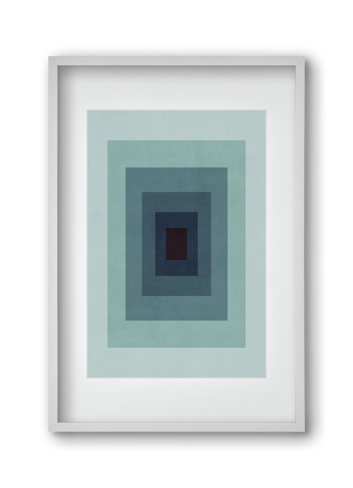 Rectangular Composition 09, 30x45 cm (20x30 cm), Fehér keret, paszpartuval