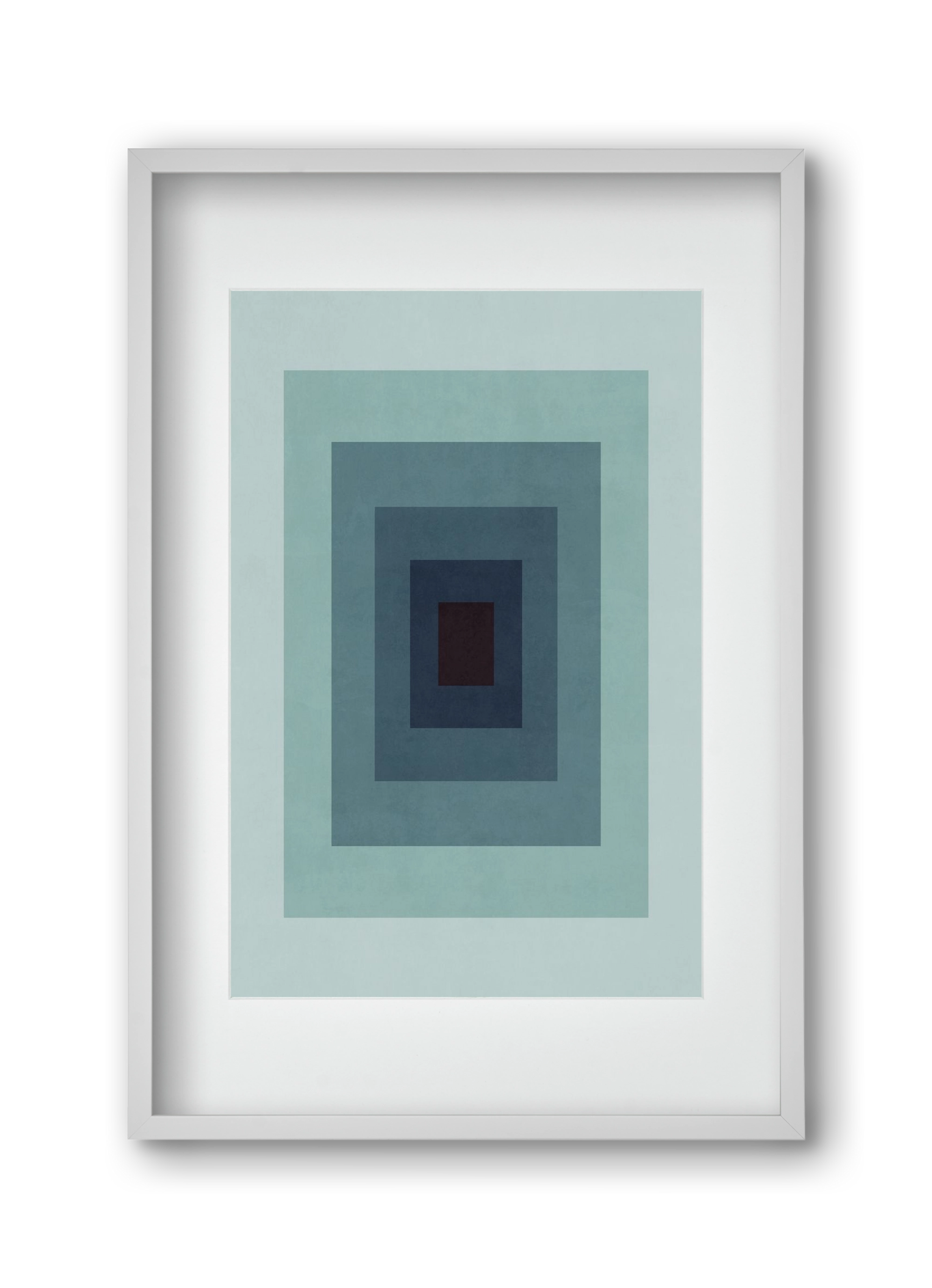 Rectangular Composition 09, 30x45 cm (20x30 cm), Fehér keret, paszpartuval