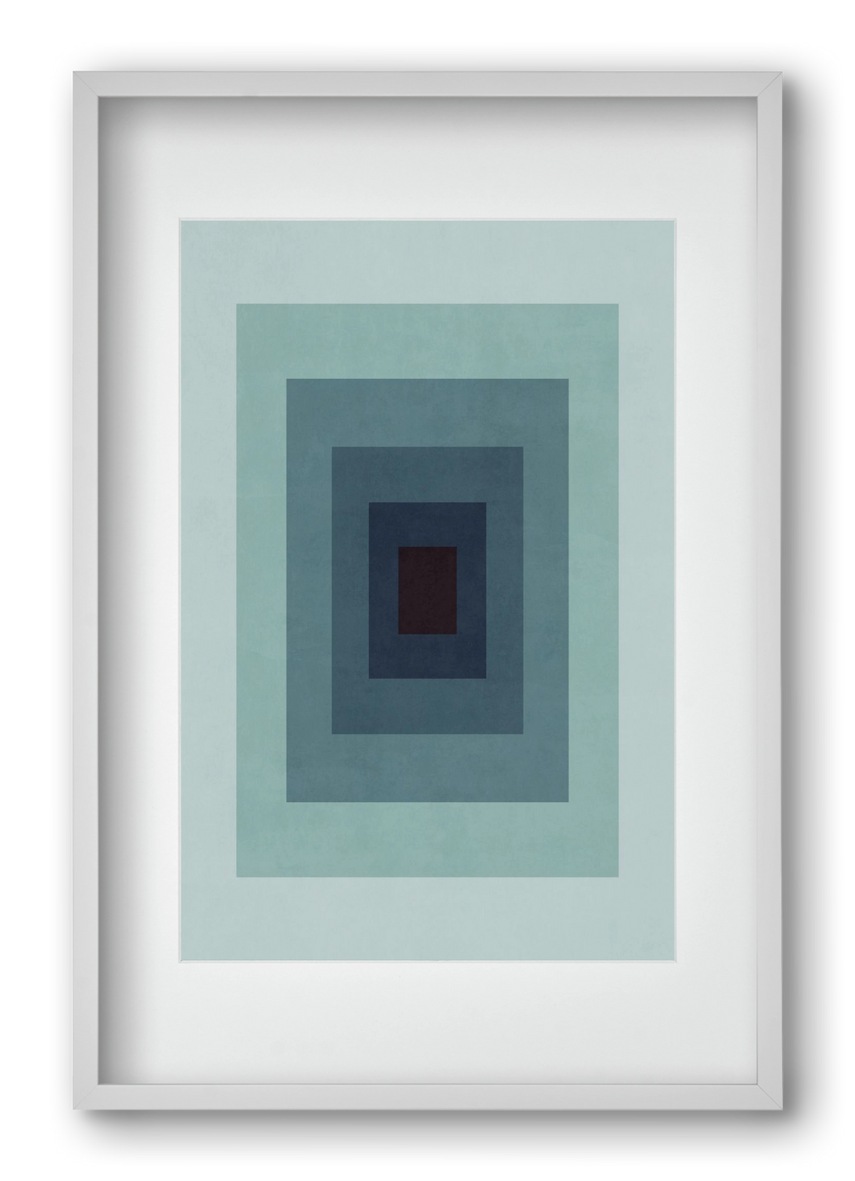 Rectangular Composition 09, 40x60 cm (30x45 cm), Fehér keret, paszpartuval