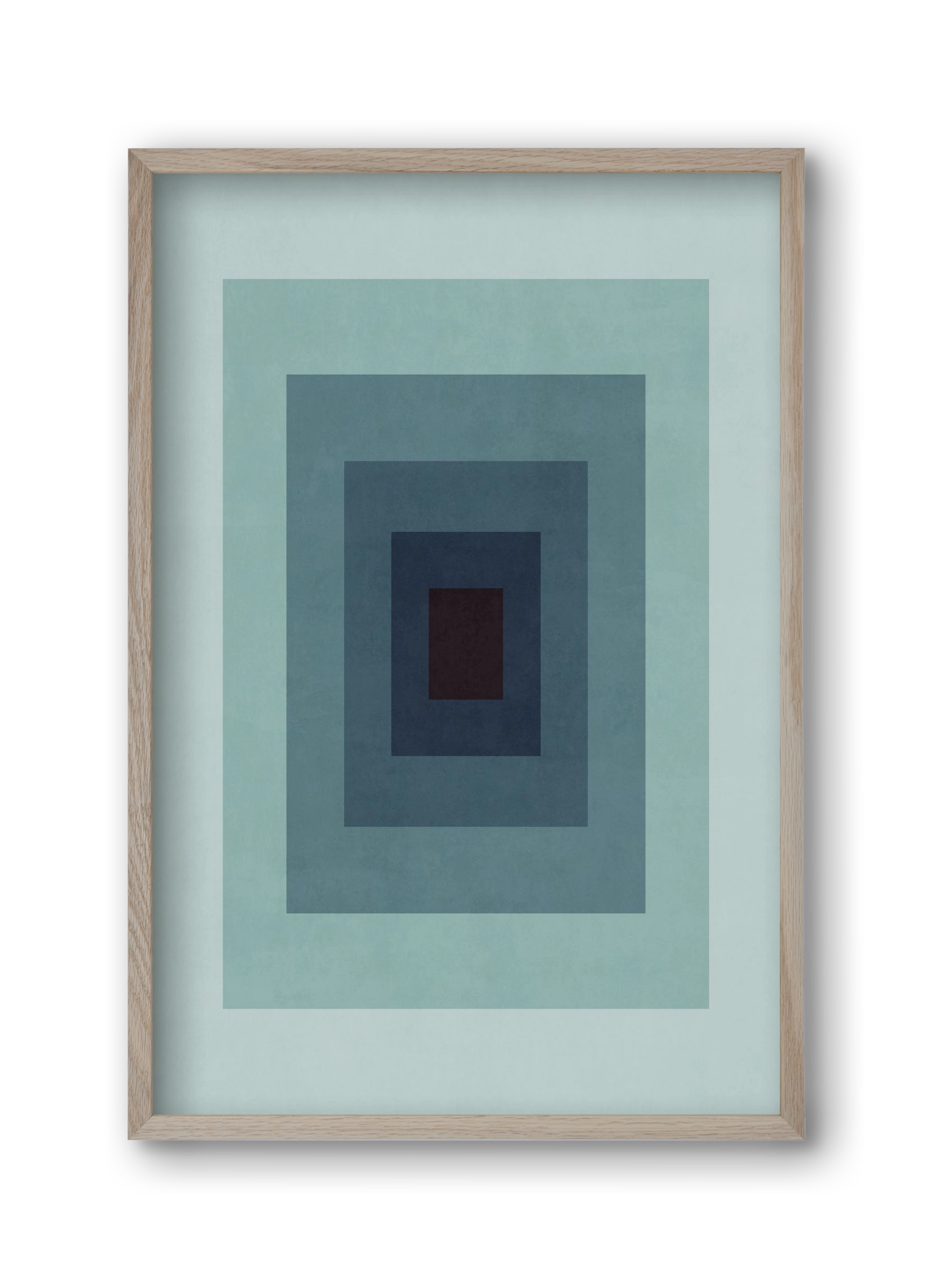 Rectangular Composition 09, 30x45 cm (30x45 cm), Tölgy keret