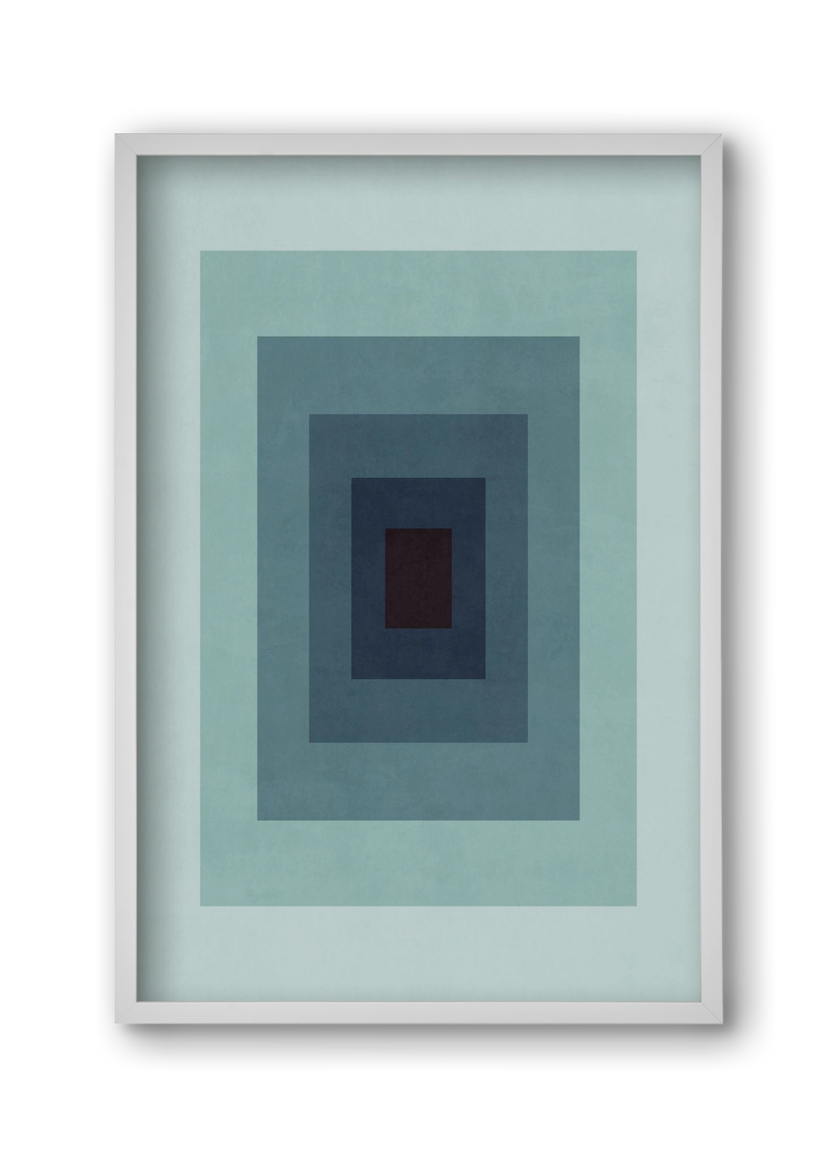 Rectangular Composition 09, 30x45 cm (30x45 cm), Fehér keret