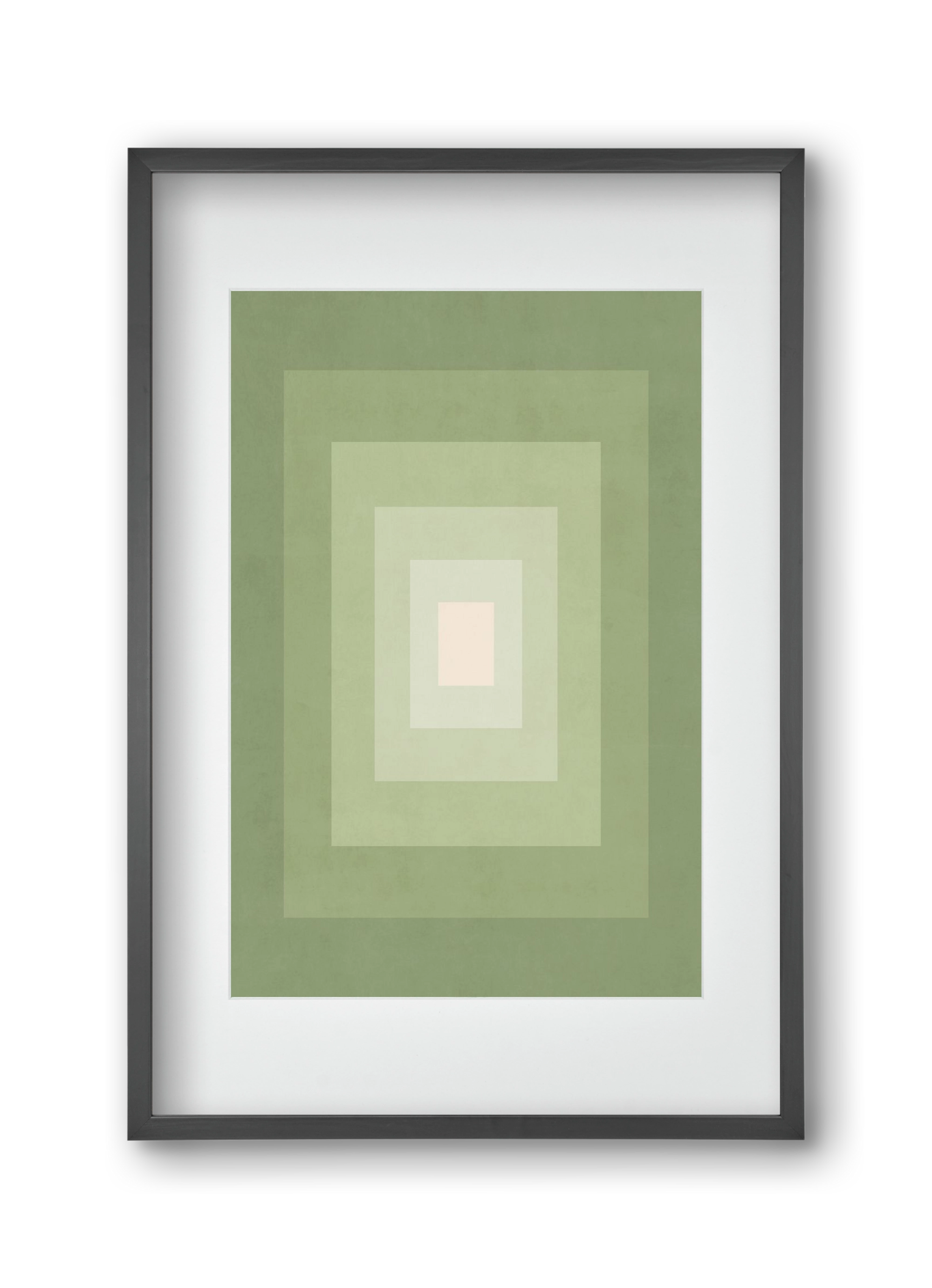 Rectangular Composition 010, 30x45 cm (20x30 cm), Fekete keret, paszpartuval