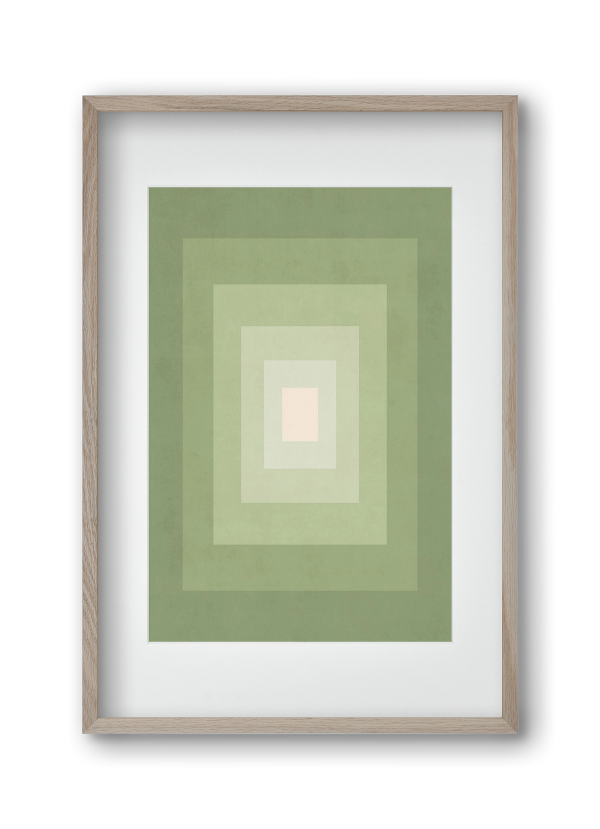 Rectangular Composition 010, 30x45 cm (20x30 cm), Tölgy keret, paszpartuval