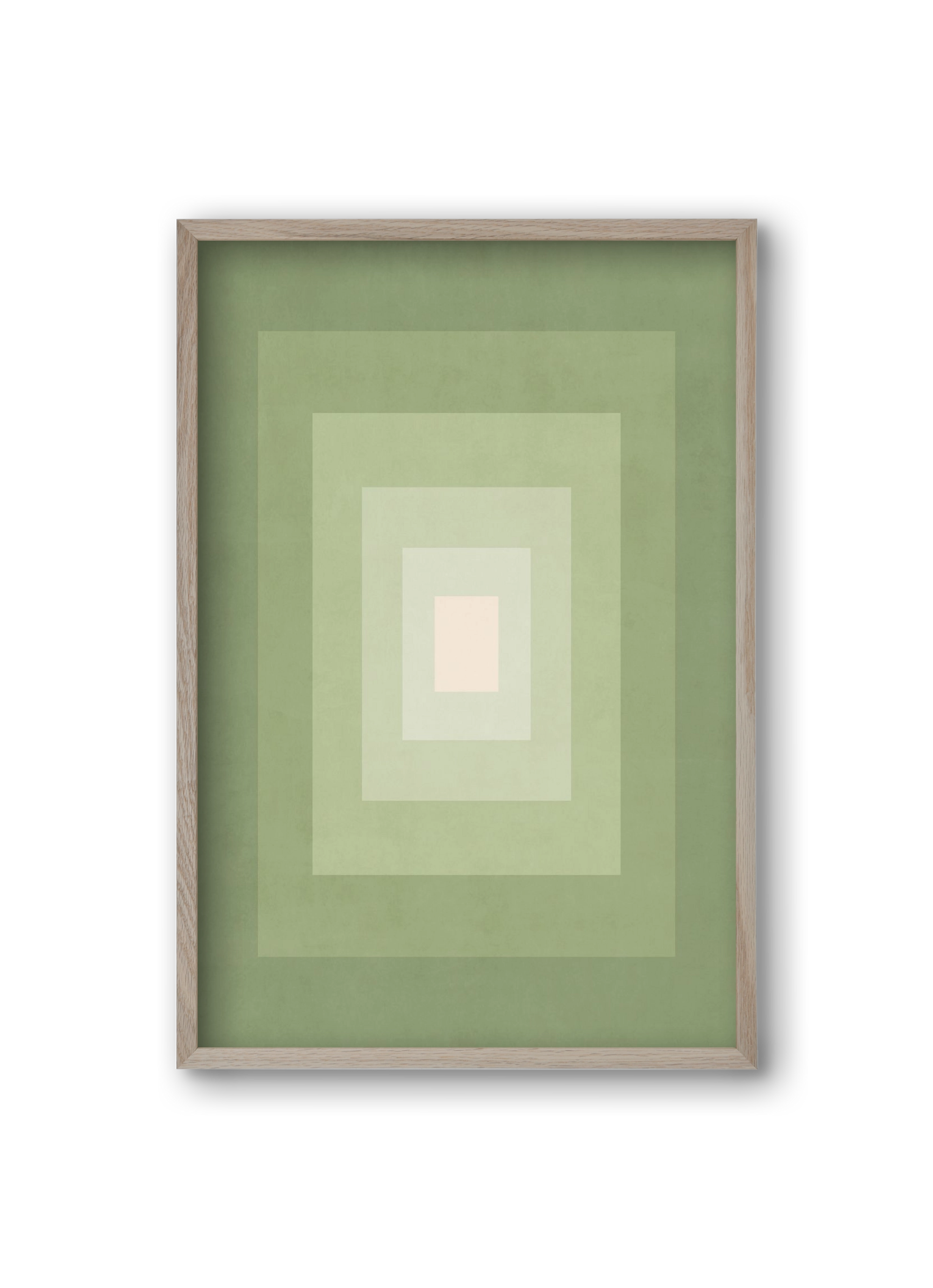 Rectangular Composition 010, 20x30 cm (20x30 cm), Tölgy keret