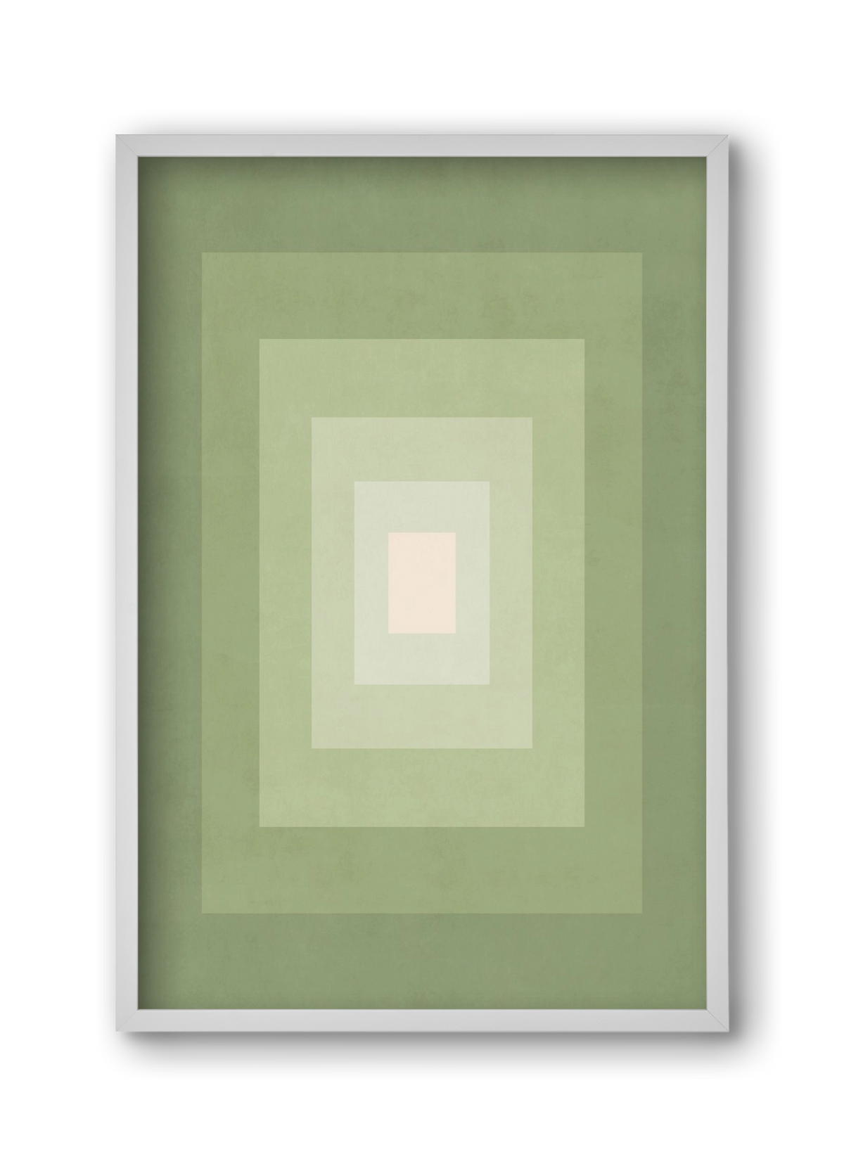 Rectangular Composition 010, 30x45 cm (30x45 cm), Fehér keret