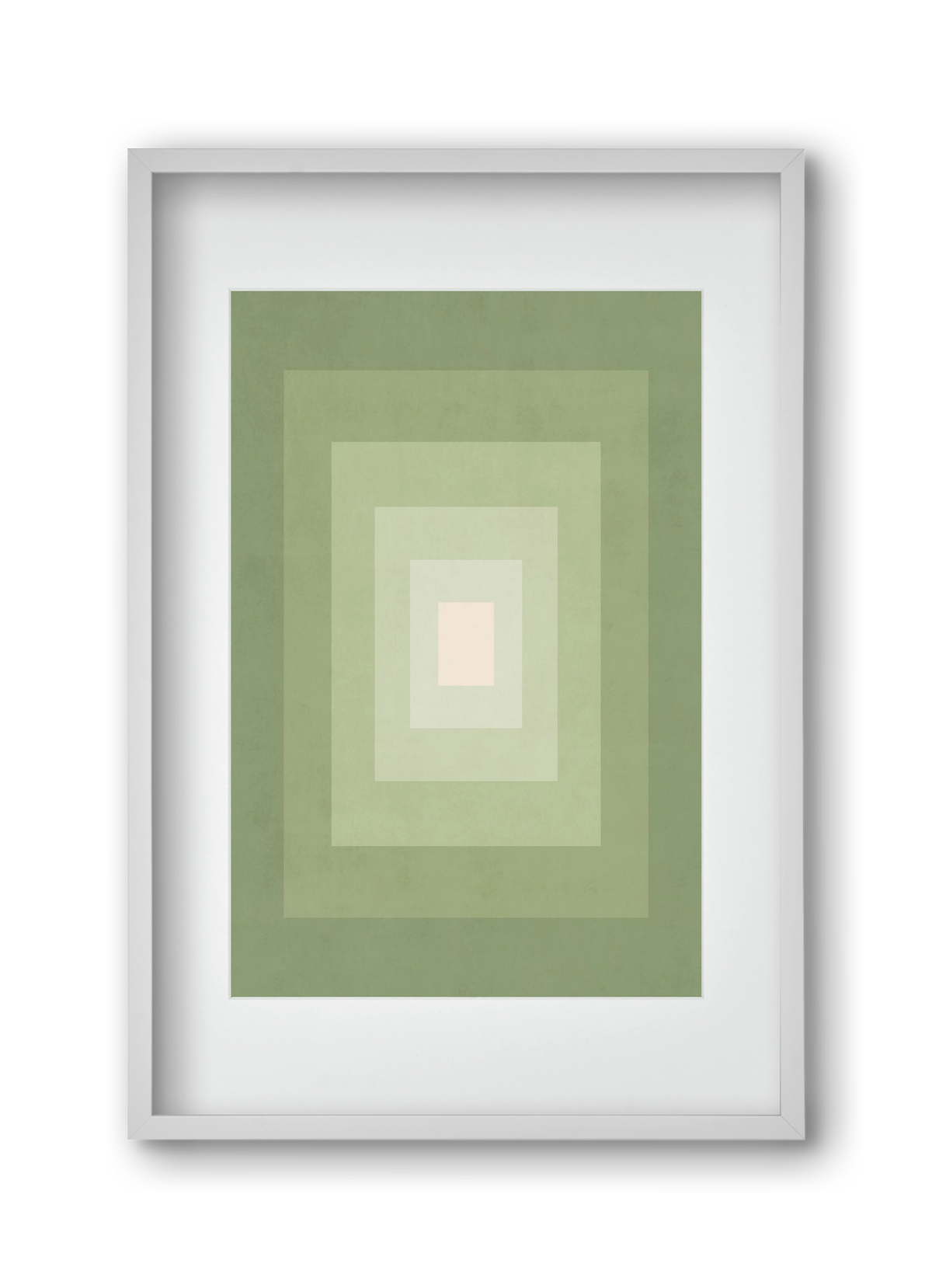 Rectangular Composition 010, 30x45 cm (20x30 cm), Fehér keret, paszpartuval