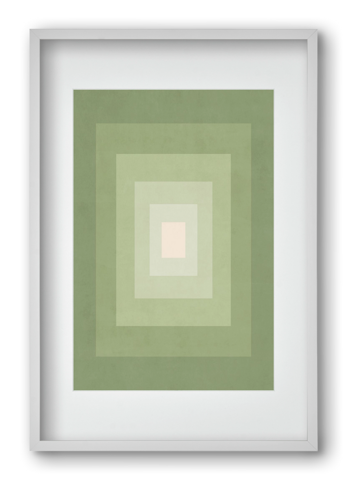 Rectangular Composition 010, 40x60 cm (30x45 cm), Fehér keret, paszpartuval