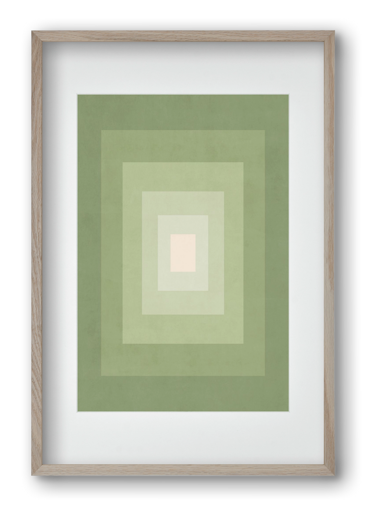 Rectangular Composition 010, 40x60 cm (30x45 cm), Tölgy keret, paszpartuval