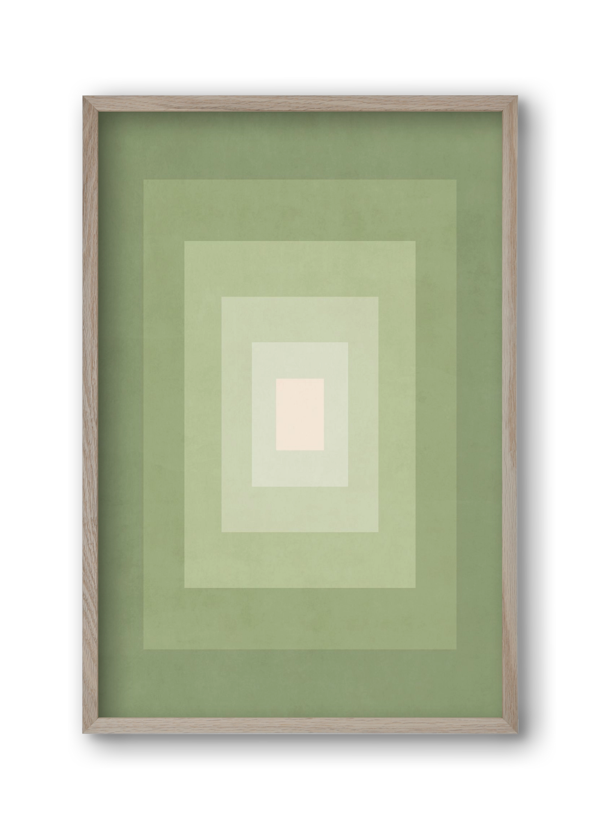 Rectangular Composition 010, 30x45 cm (30x45 cm), Tölgy keret