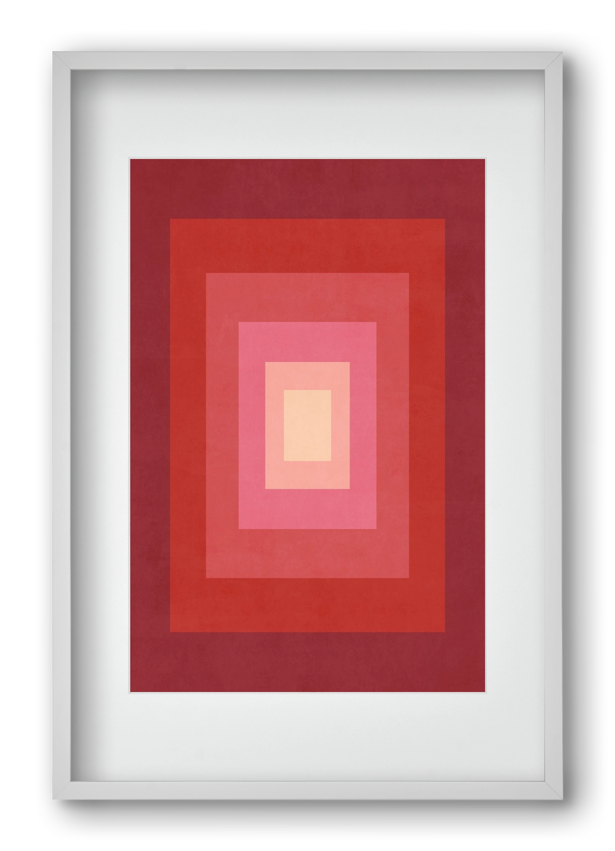 Rectangular Composition 011, 40x60 cm (30x45 cm), Fehér keret, paszpartuval