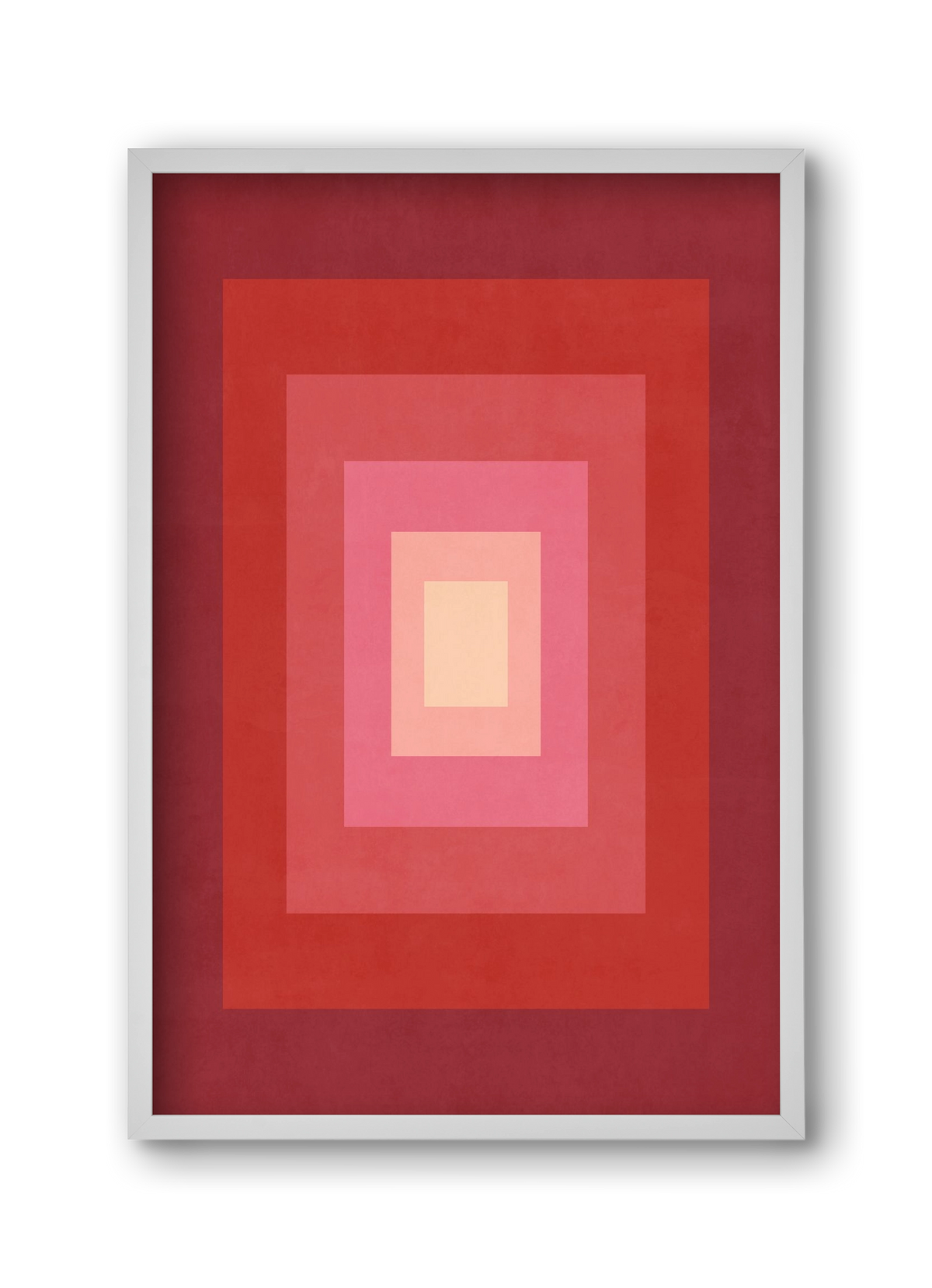 Rectangular Composition 011, 30x45 cm (30x45 cm), Fehér keret