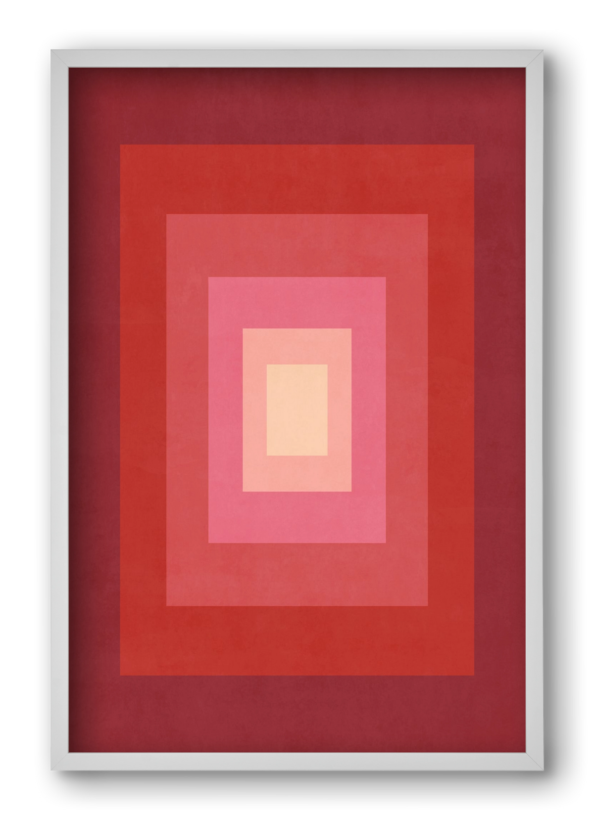 Rectangular Composition 011, 40x60 cm (40x60 cm), Fehér keret
