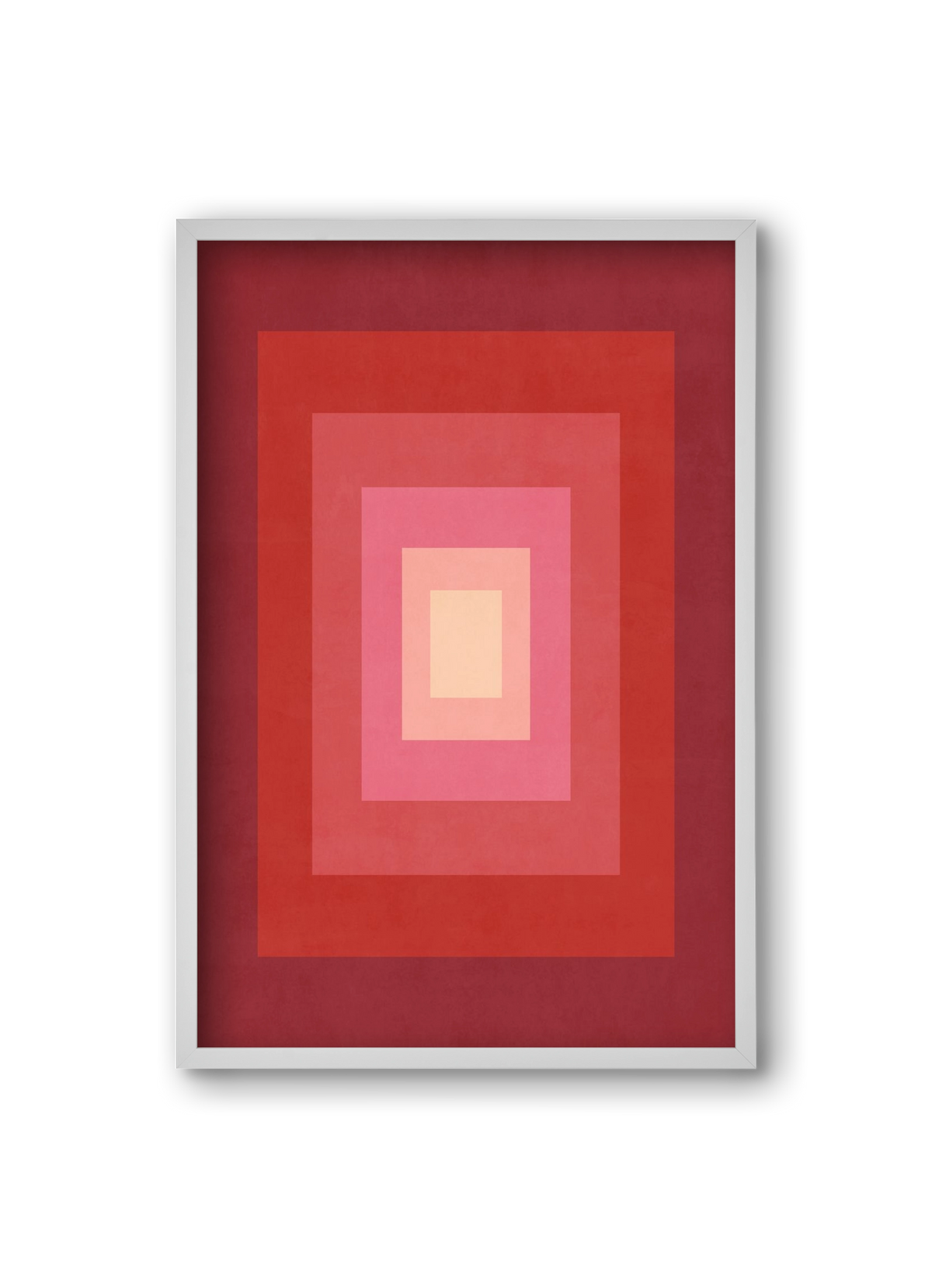 Rectangular Composition 011, 20x30 cm (20x30 cm), Fehér keret