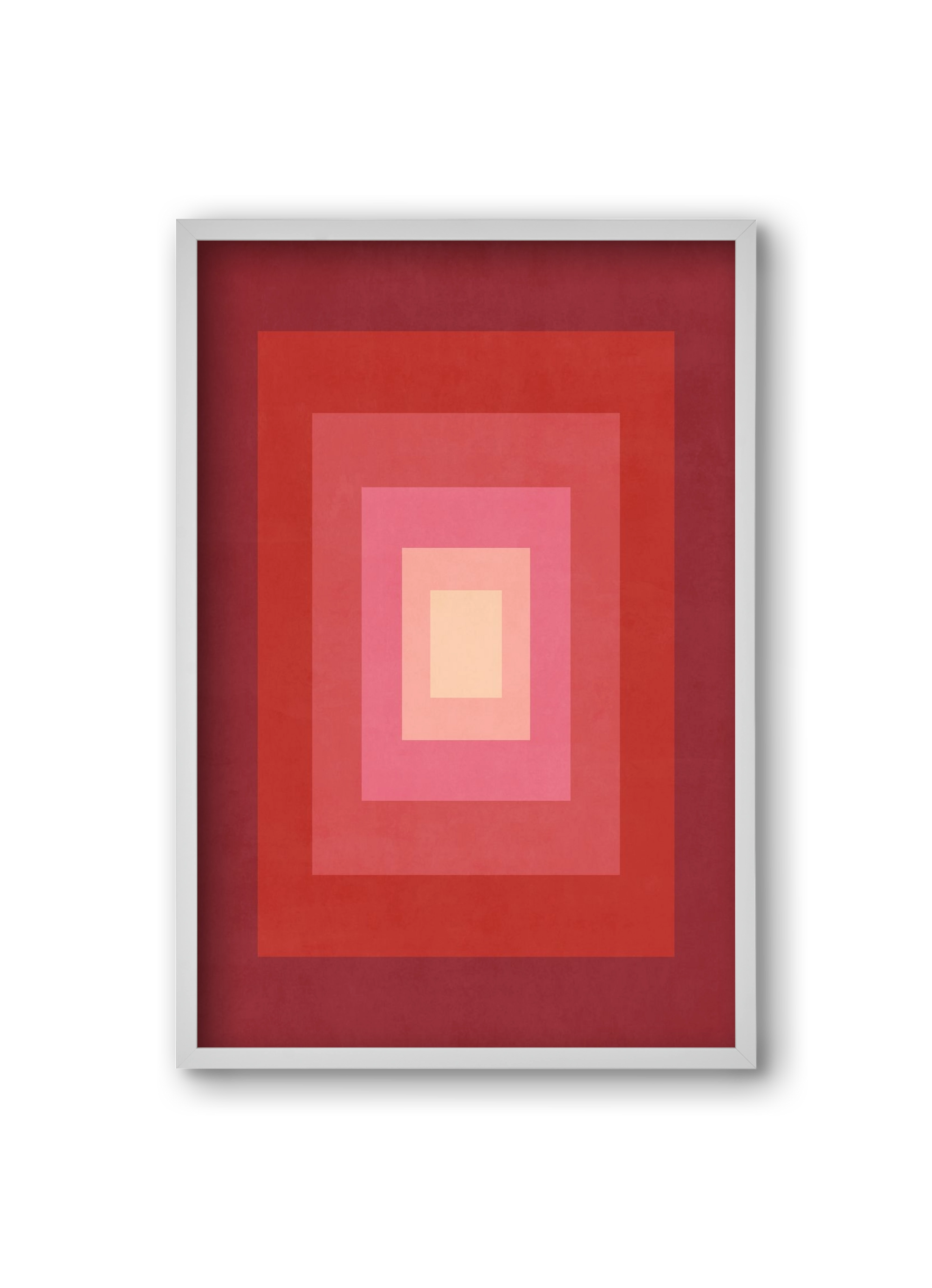 Rectangular Composition 011, 20x30 cm (20x30 cm), Fehér keret