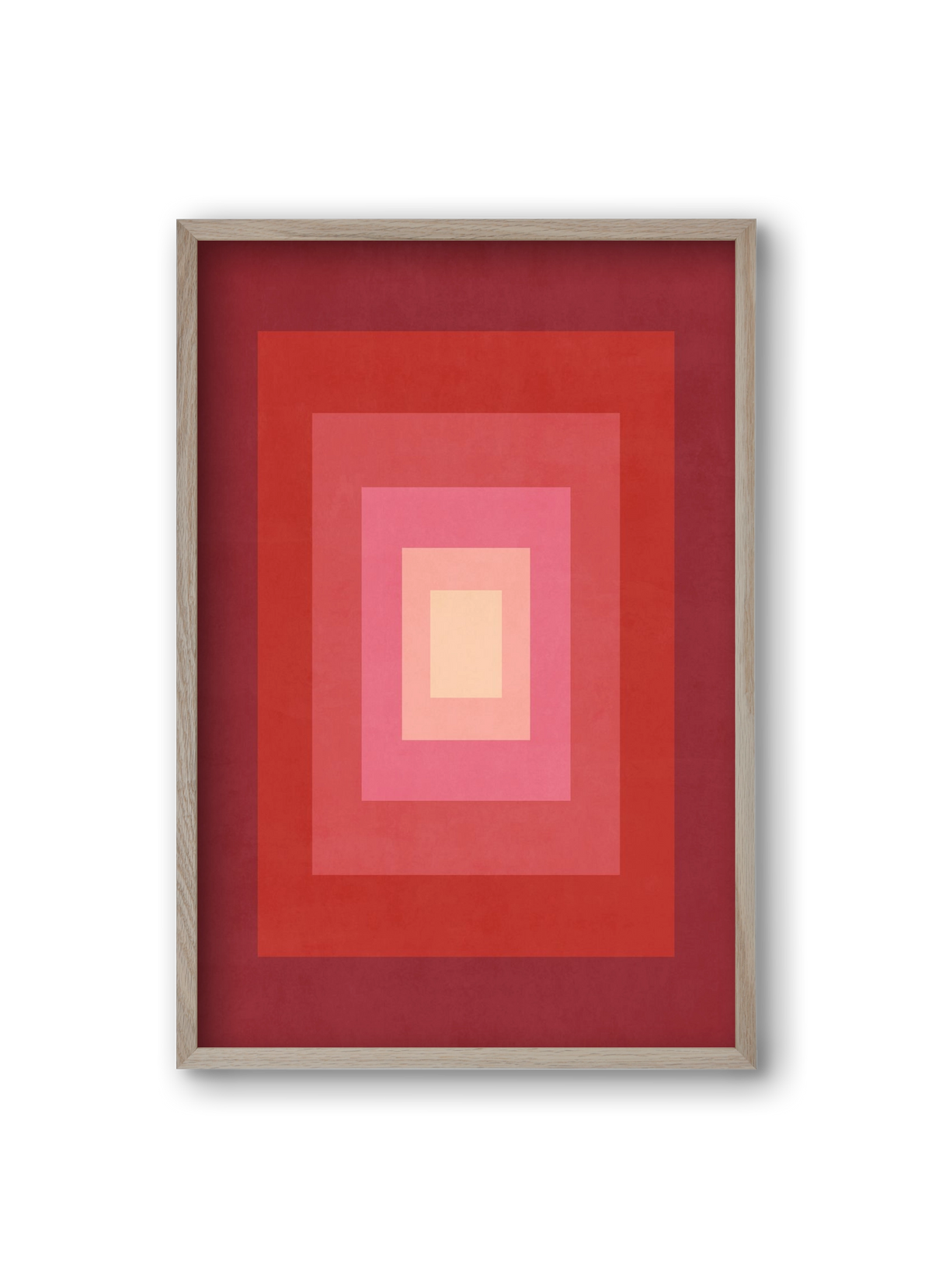 Rectangular Composition 011, 20x30 cm (20x30 cm), Tölgy keret