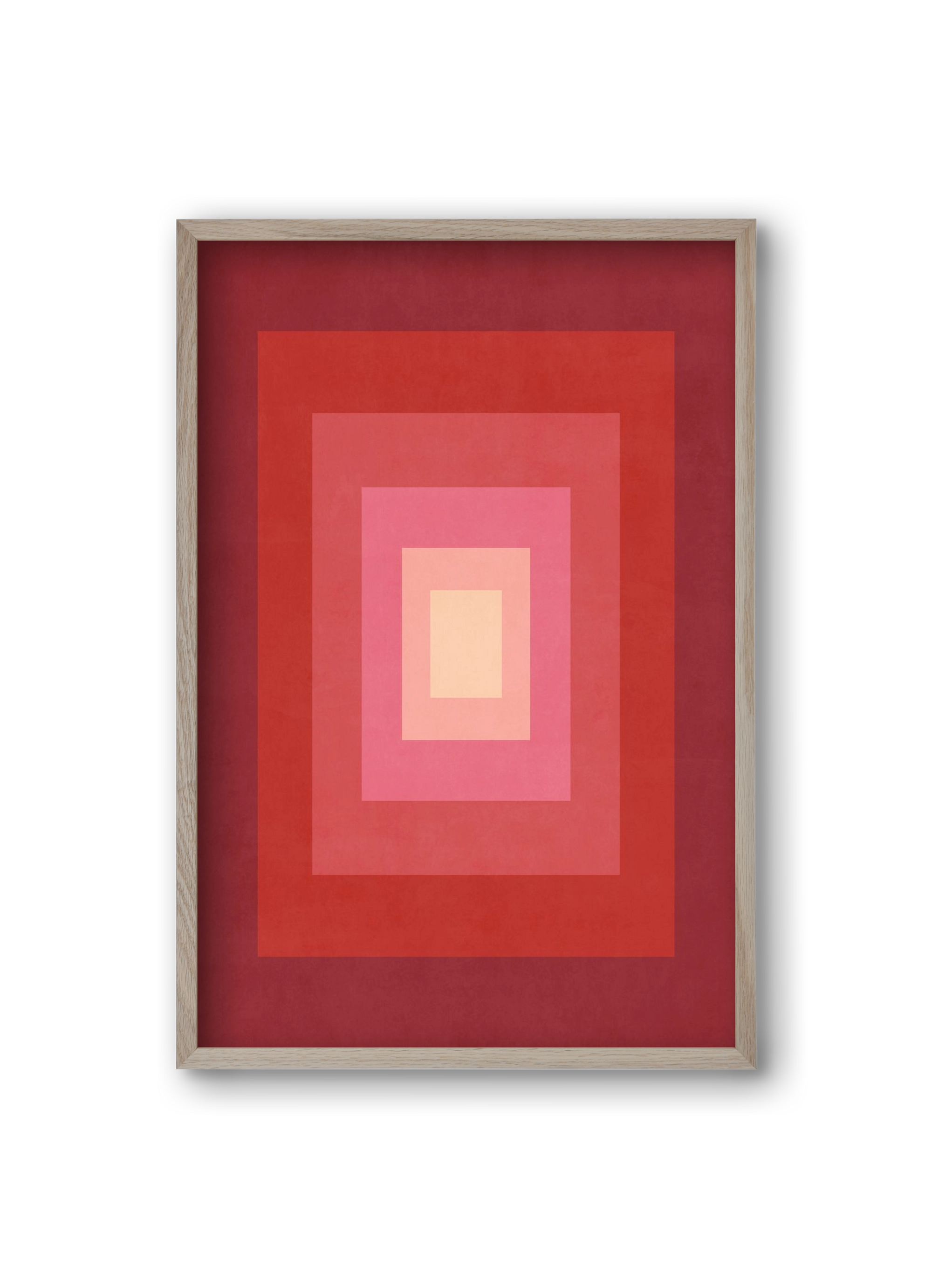 Rectangular Composition 011, 20x30 cm (20x30 cm), Tölgy keret