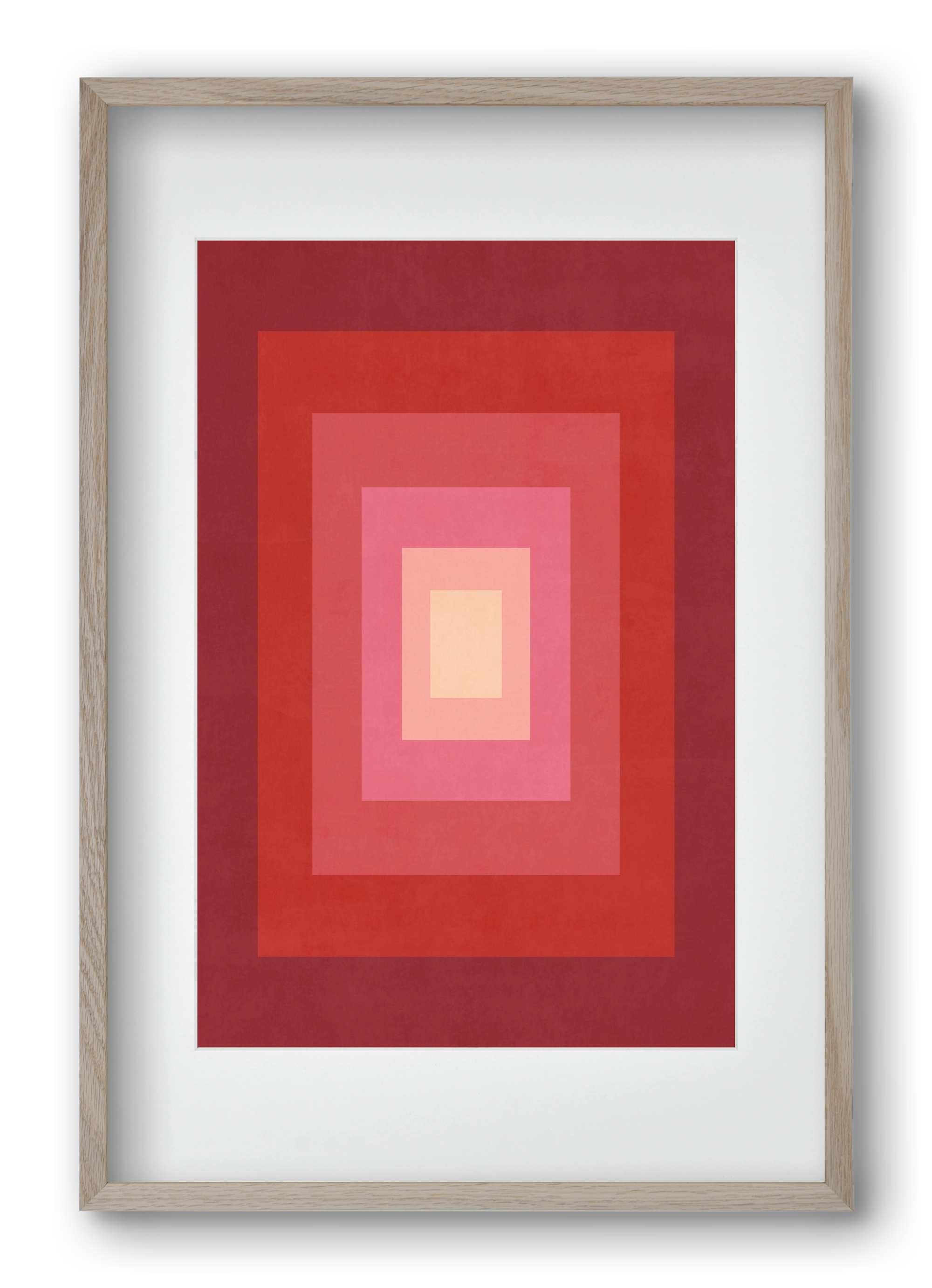 Rectangular Composition 011, 40x60 cm (30x45 cm), Tölgy keret, paszpartuval