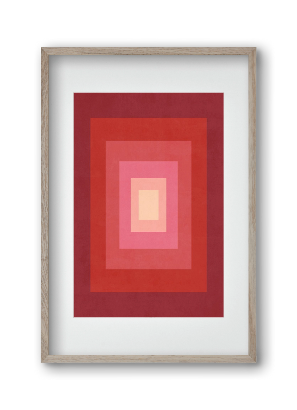 Rectangular Composition 011, 30x45 cm (20x30 cm), Tölgy keret, paszpartuval