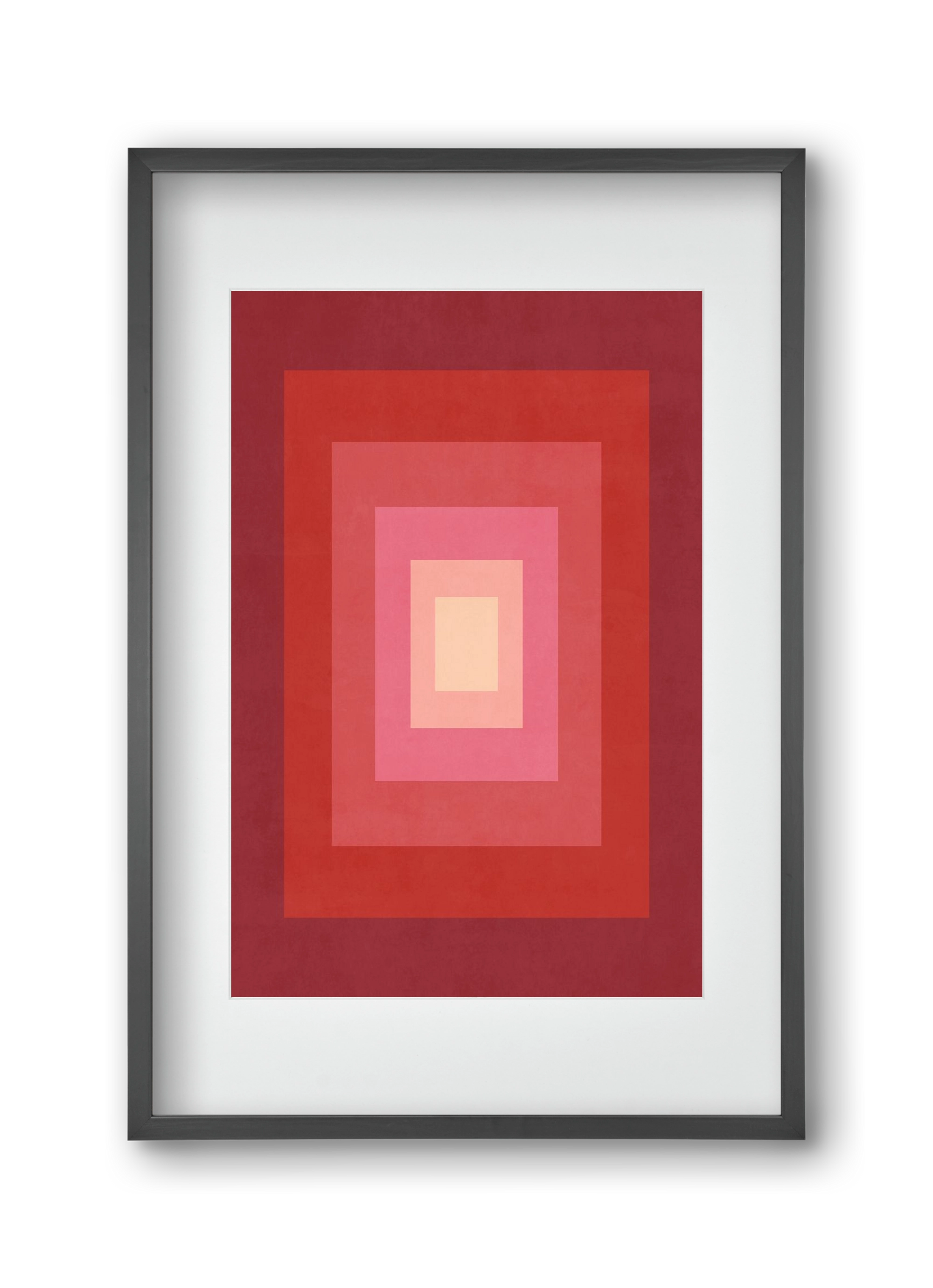 Rectangular Composition 011, 30x45 cm (20x30 cm), Fekete keret, paszpartuval