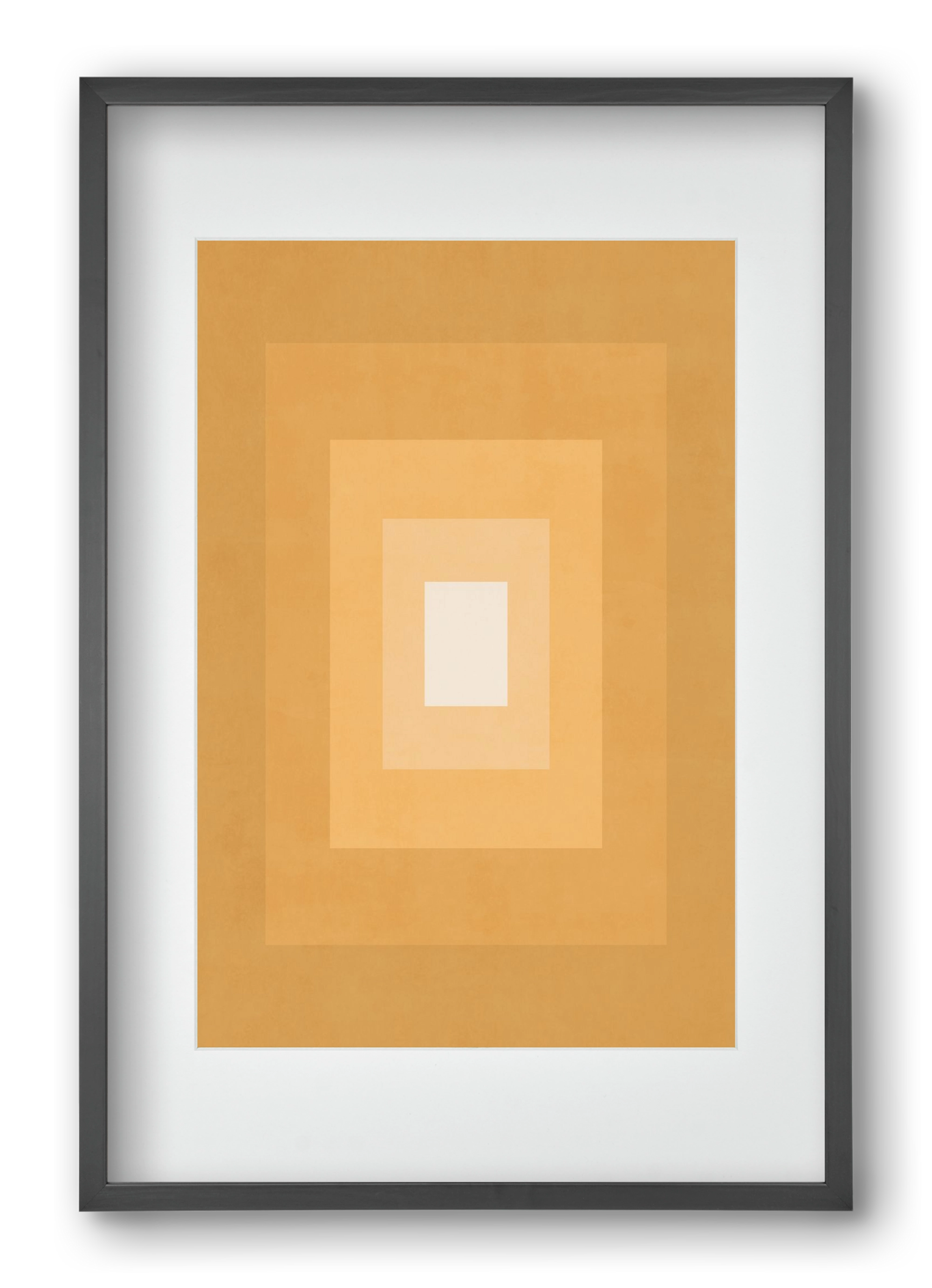Rectangular Composition 012, 40x60 cm (30x45 cm), Fekete keret, paszpartuval