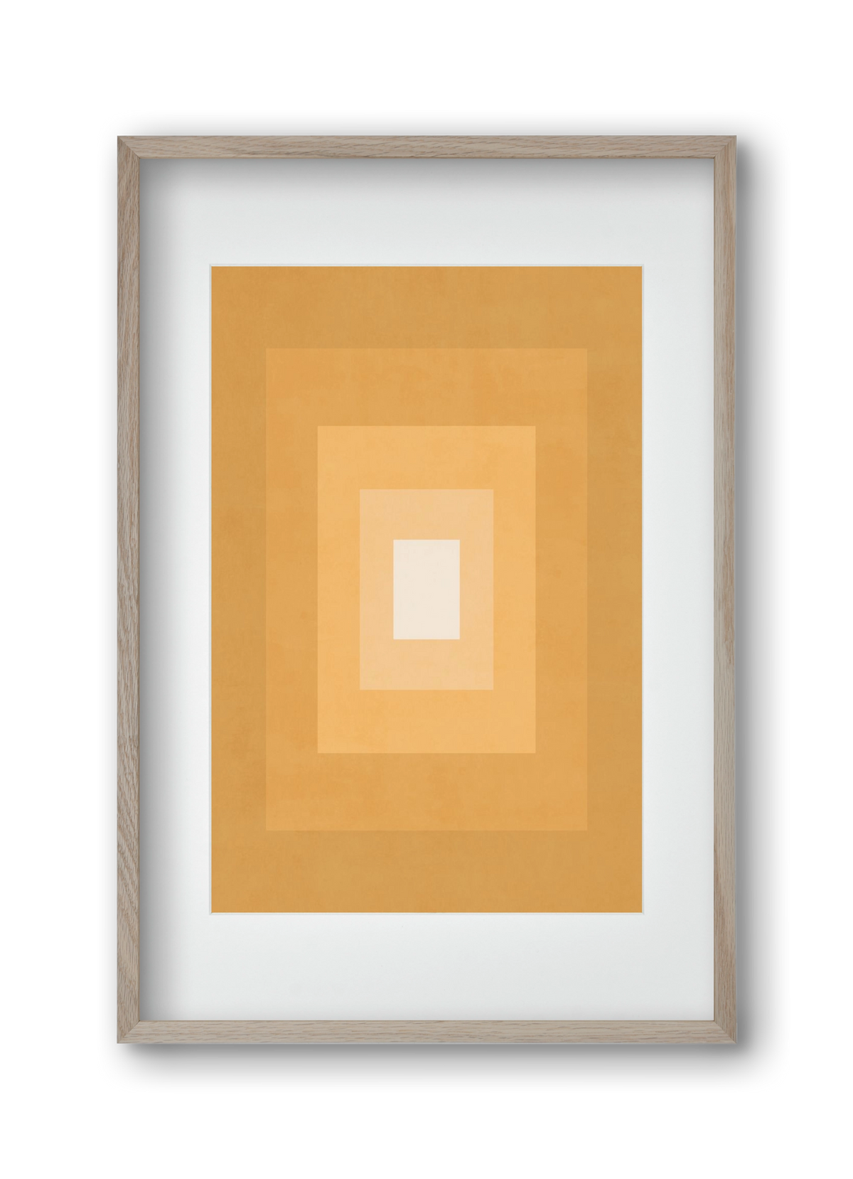 Rectangular Composition 012, 30x45 cm (20x30 cm), Tölgy keret, paszpartuval