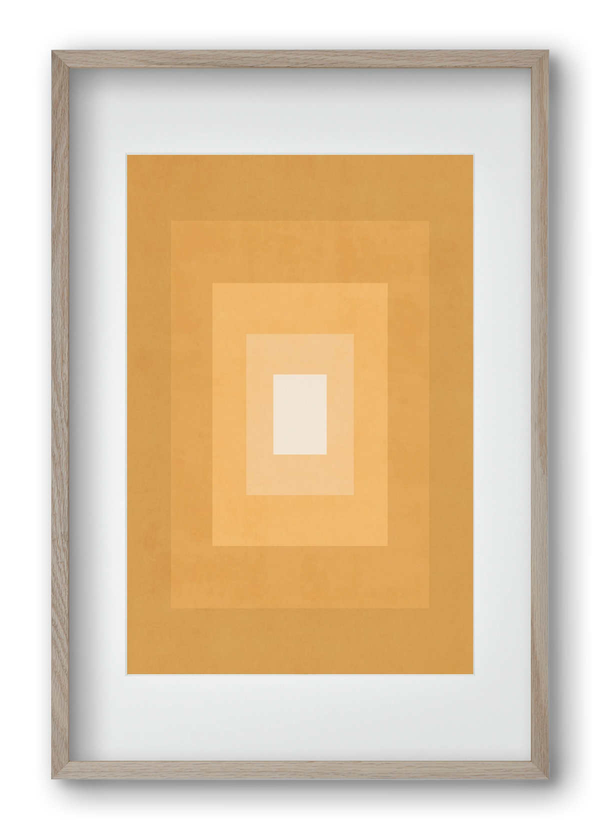 Rectangular Composition 012, 40x60 cm (30x45 cm), Tölgy keret, paszpartuval