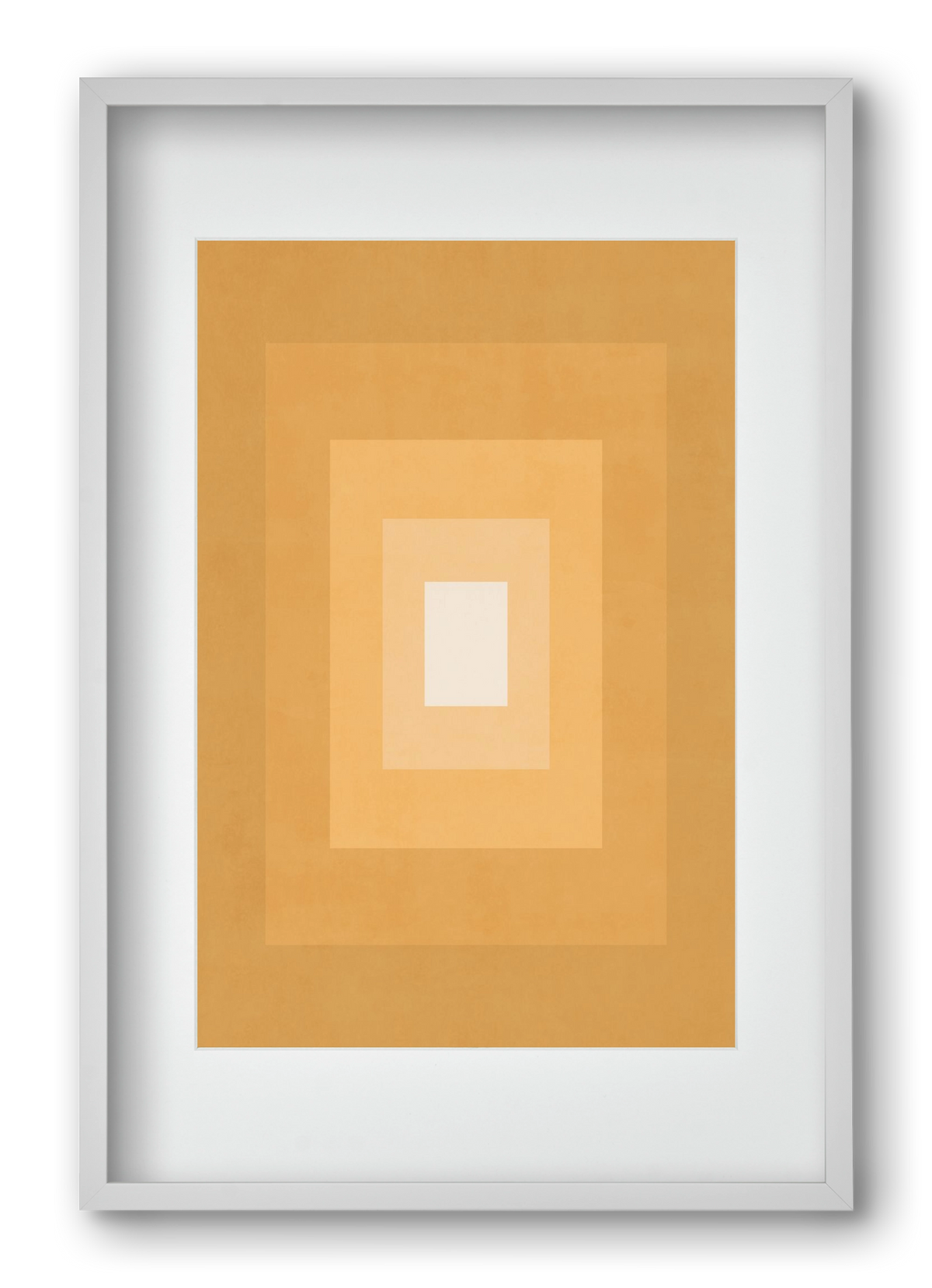 Rectangular Composition 012, 40x60 cm (30x45 cm), Fehér keret, paszpartuval