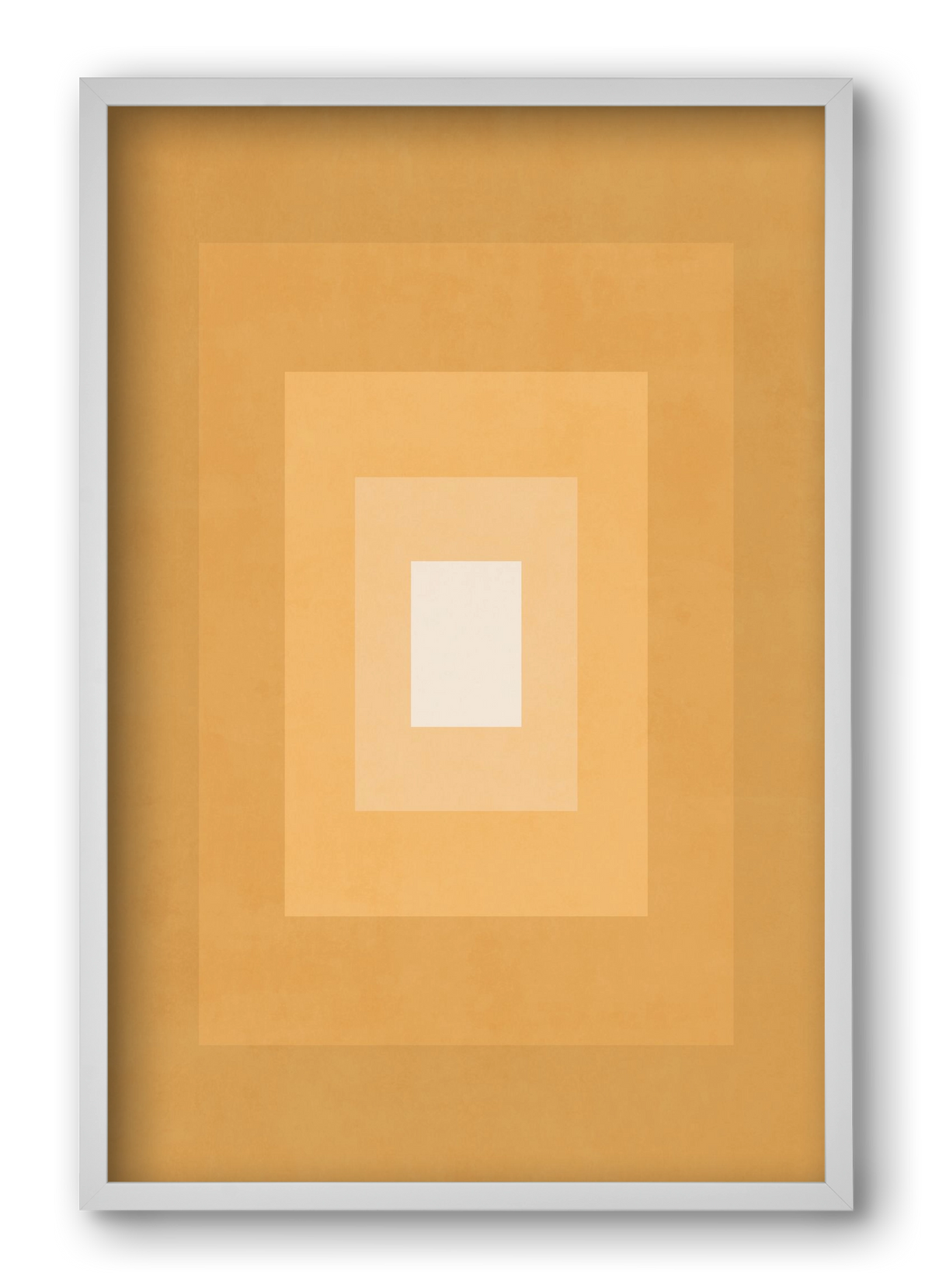 Rectangular Composition 012, 40x60 cm (40x60 cm), Fehér keret
