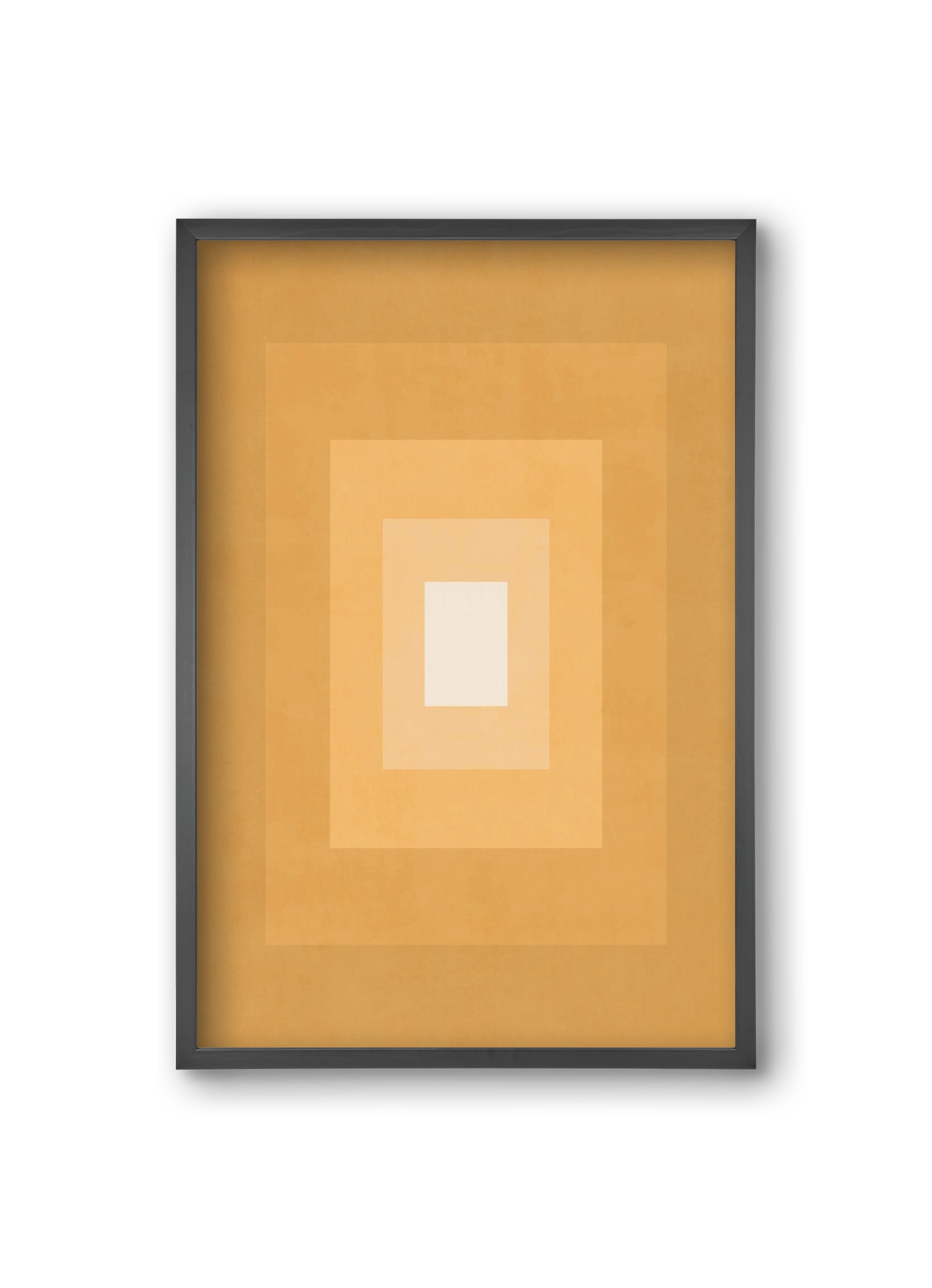 Rectangular Composition 012, 20x30 cm (20x30 cm), Fekete keret