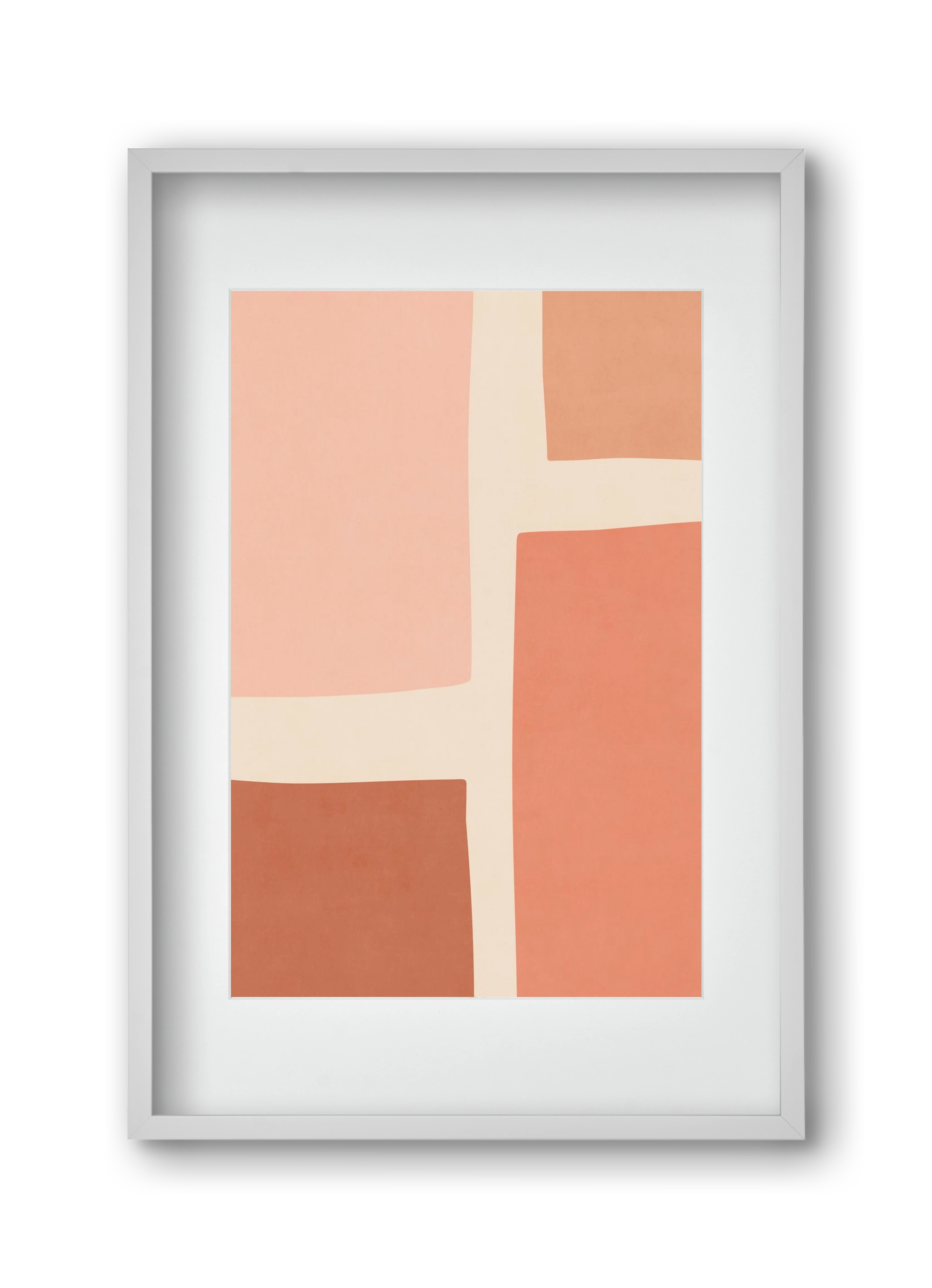 Abstract Art - Tt02, 30x45 cm (20x30 cm), Fehér keret, paszpartuval