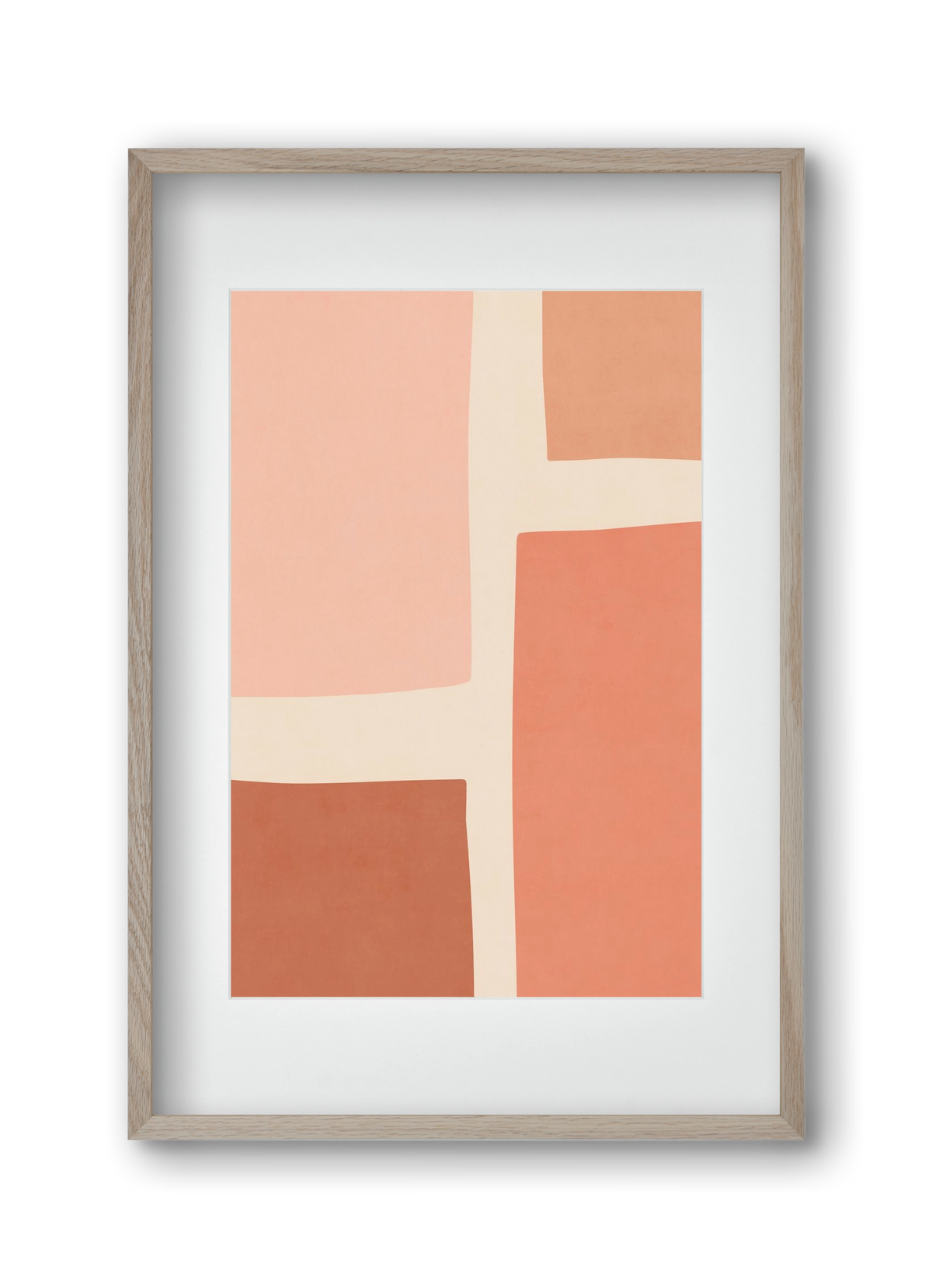 Abstract Art - Tt02, 30x45 cm (20x30 cm), Tölgy keret, paszpartuval