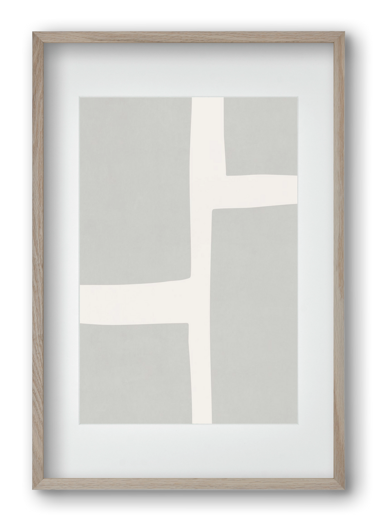 Abstract Art - Gray02, 40x60 cm (30x45 cm), Tölgy keret, paszpartuval