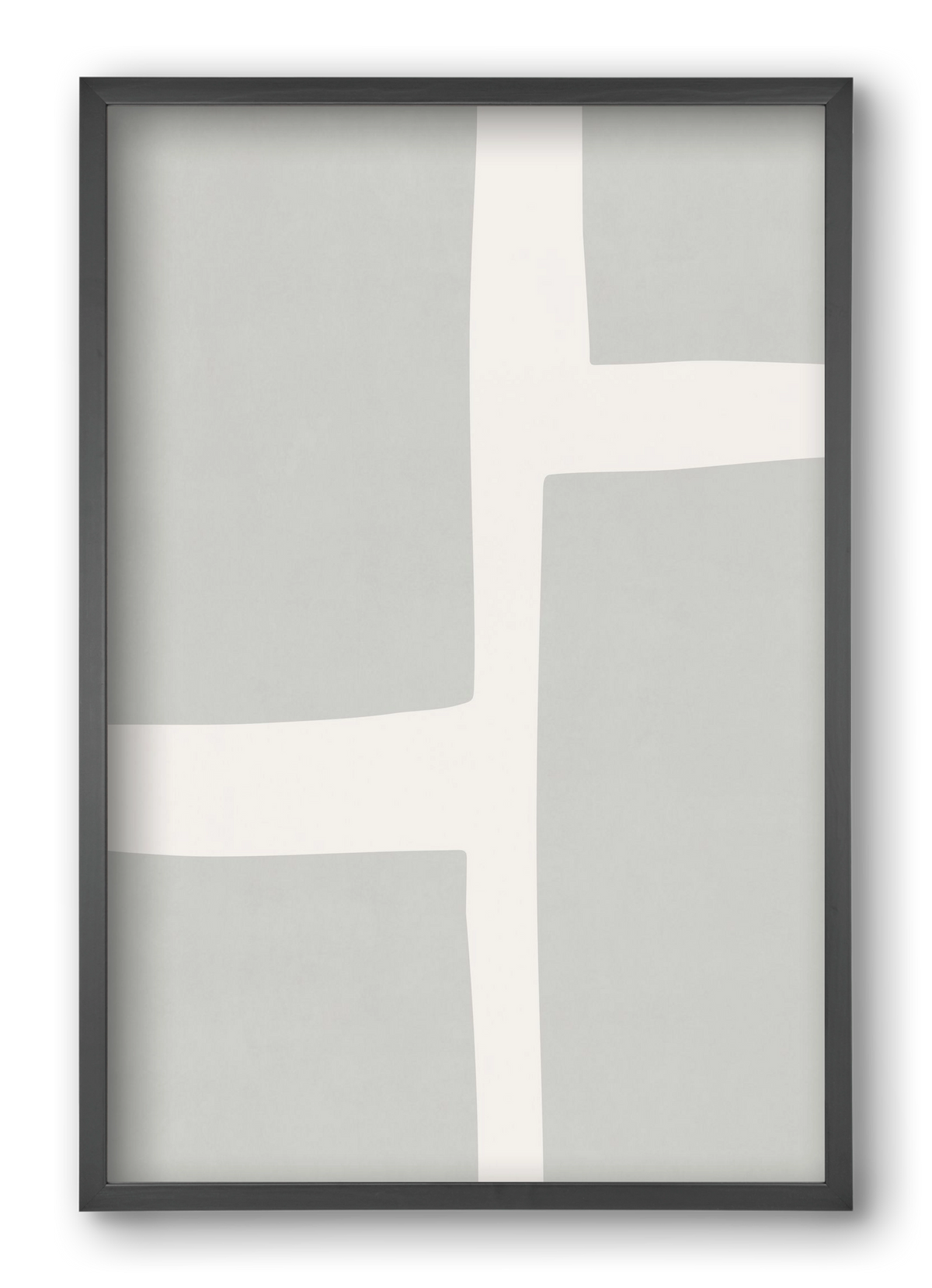 Abstract Art - Gray02, 40x60 cm (40x60 cm), Fekete keret