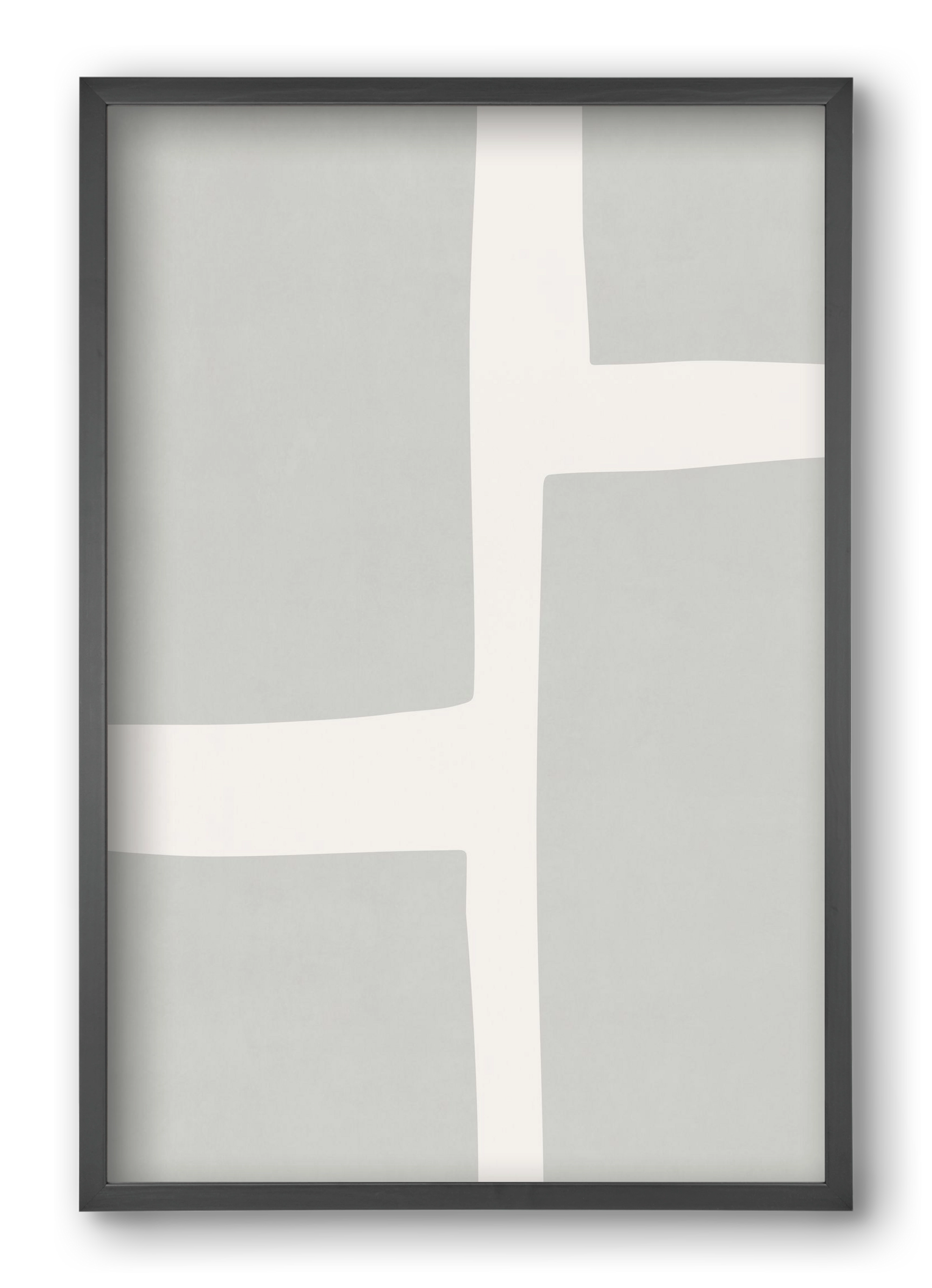 Abstract Art - Gray02, 40x60 cm (40x60 cm), Fekete keret