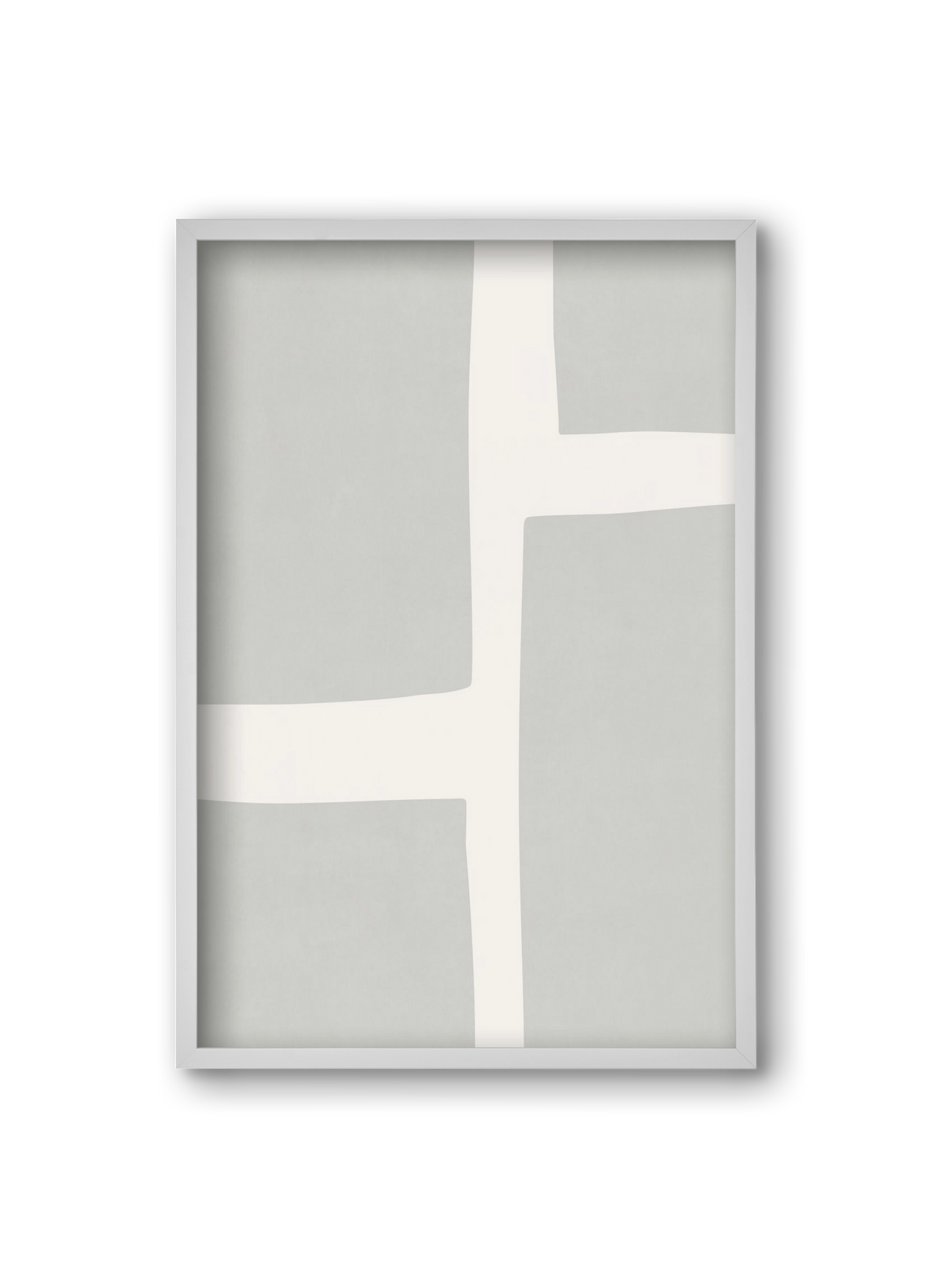 Abstract Art - Gray02, 20x30 cm (20x30 cm), Fehér keret