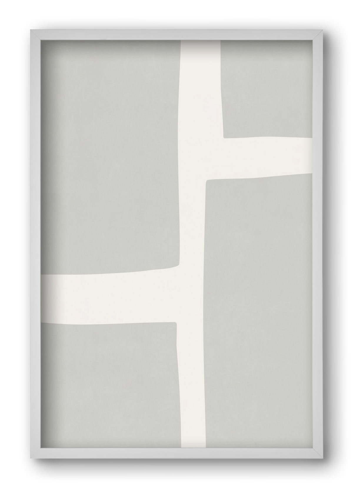 Abstract Art - Gray02, 40x60 cm (40x60 cm), Fehér keret