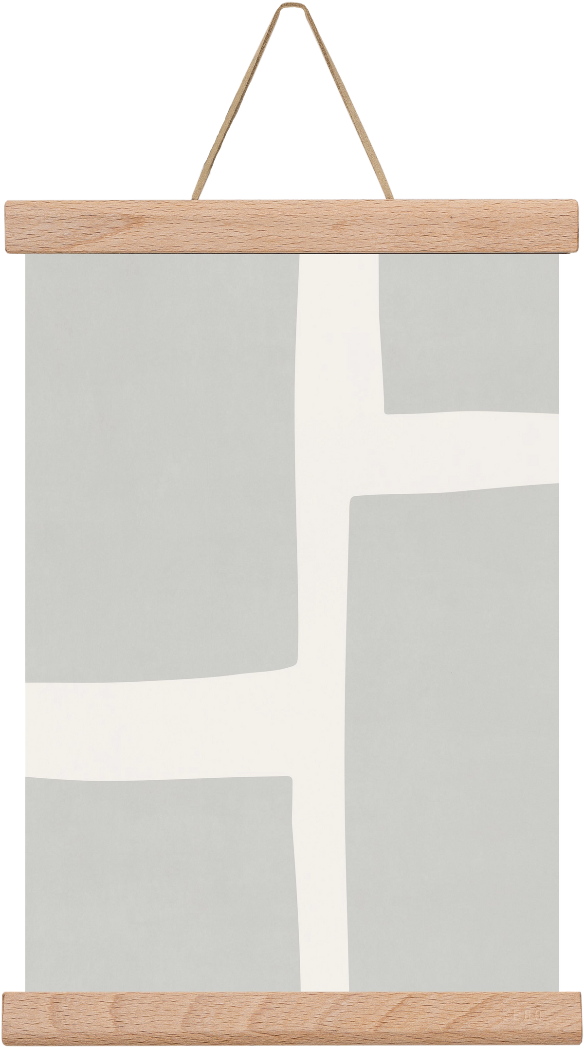 Abstract Art - Gray02, 20x30 cm (20x30 cm), Tölgy akasztó