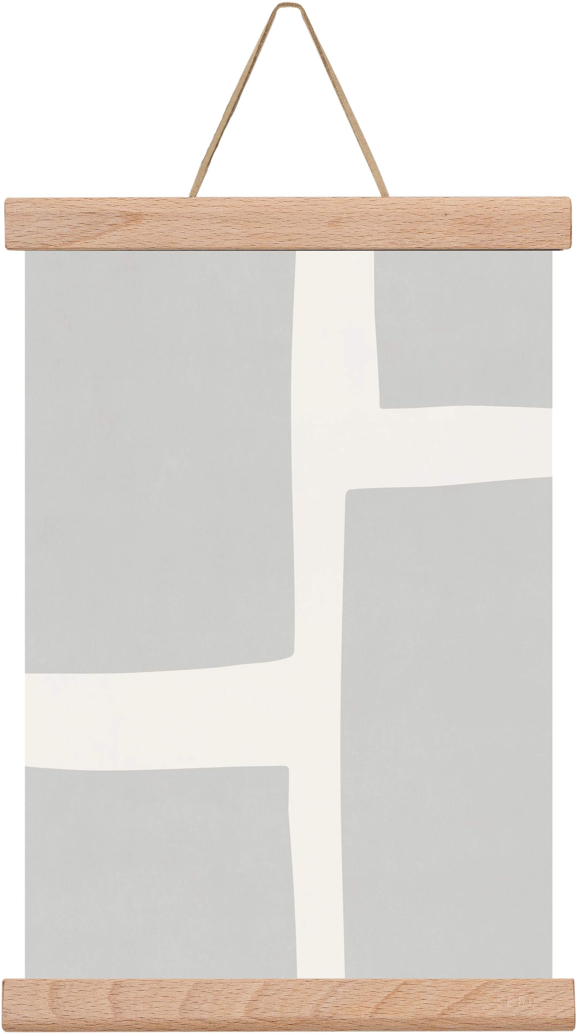 Abstract Art - Gray02, 20x30 cm (20x30 cm), Tölgy akasztó