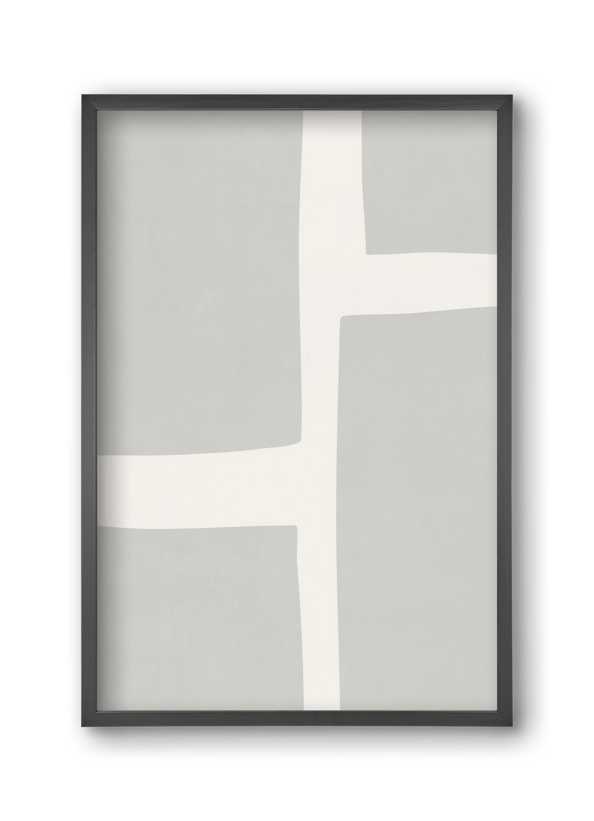 Abstract Art - Gray02, 30x45 cm (30x45 cm), Fekete keret