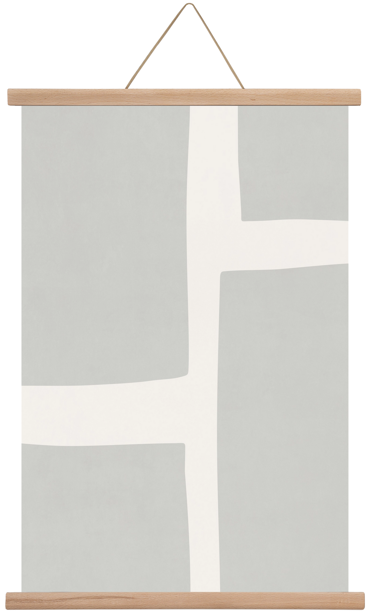 Abstract Art - Gray02, 40x60 cm (40x60 cm), Tölgy akasztó