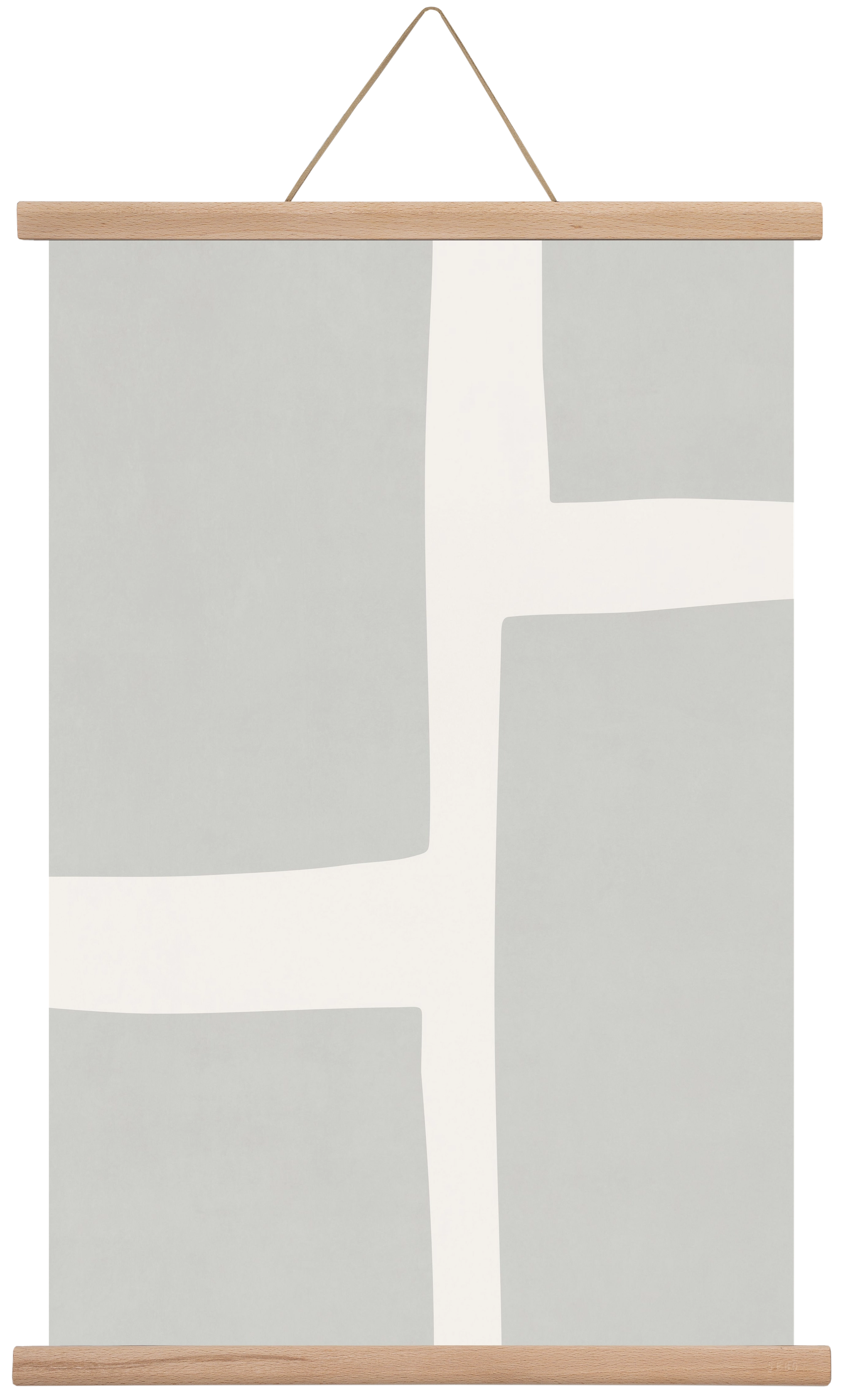 Abstract Art - Gray02, 40x60 cm (40x60 cm), Tölgy akasztó