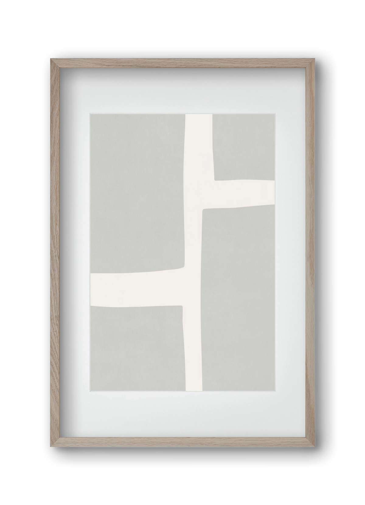 Abstract Art - Gray02, 30x45 cm (20x30 cm), Tölgy keret, paszpartuval