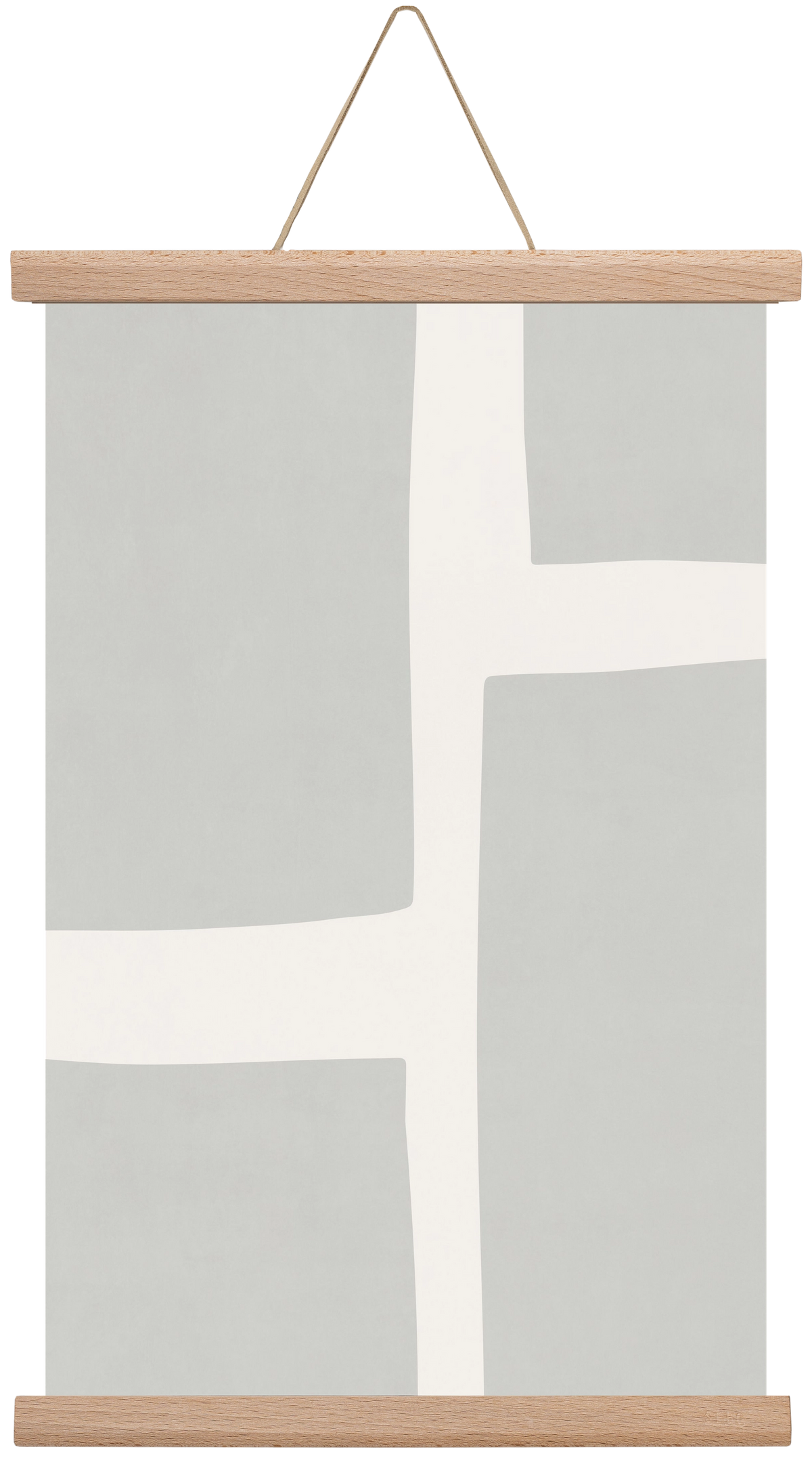 Abstract Art - Gray02, 30x45 cm (30x45 cm), Tölgy akasztó